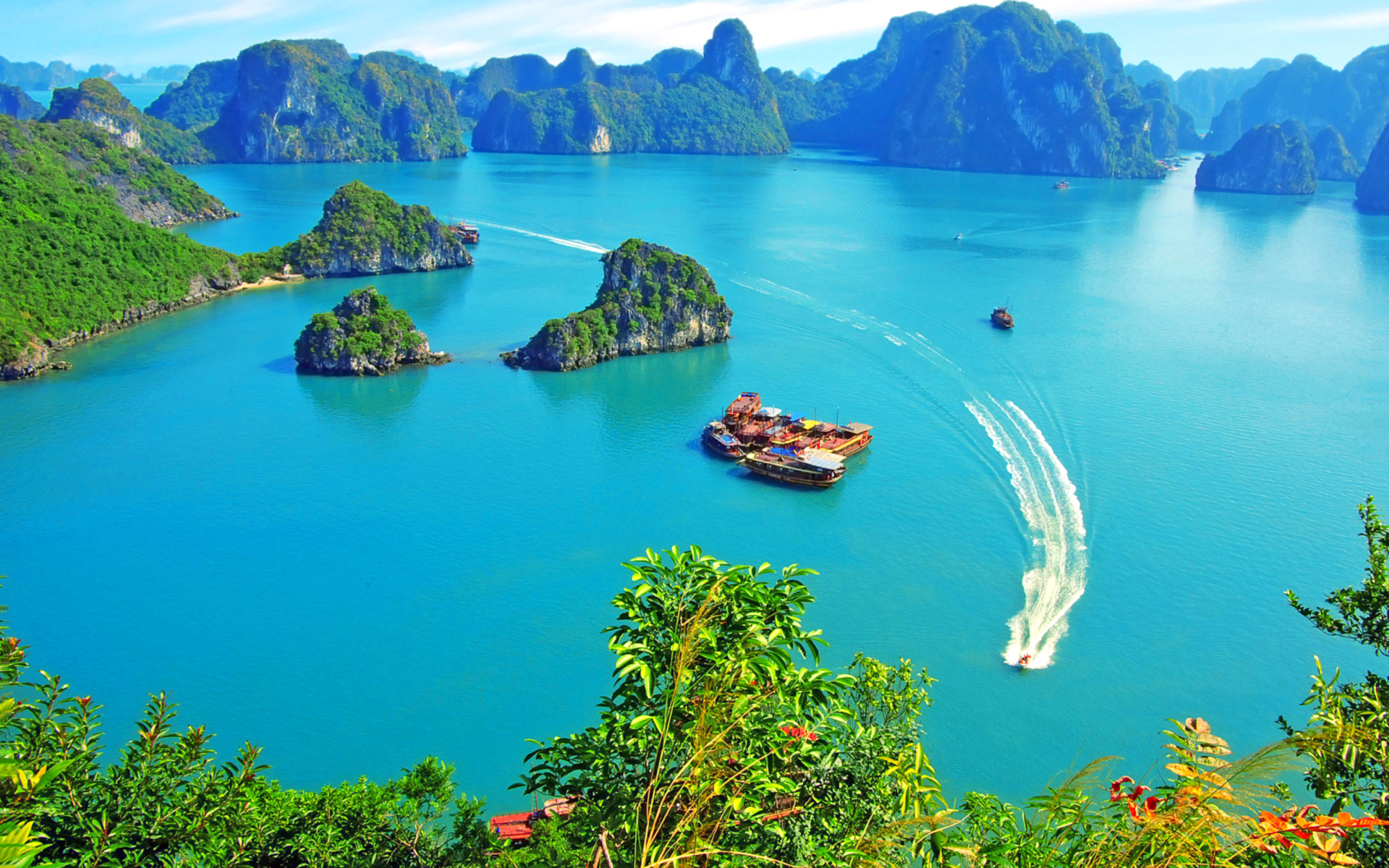 1500138 télécharger l'image bateau, photographie, baie d'halong, île, turquoise, viêt nam - fonds d'écran et économiseurs d'écran gratuits