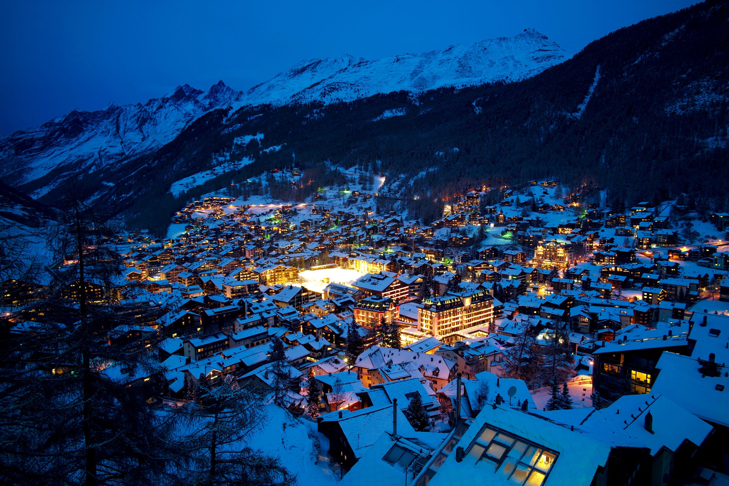 Швейцария Гриндельвальд зима