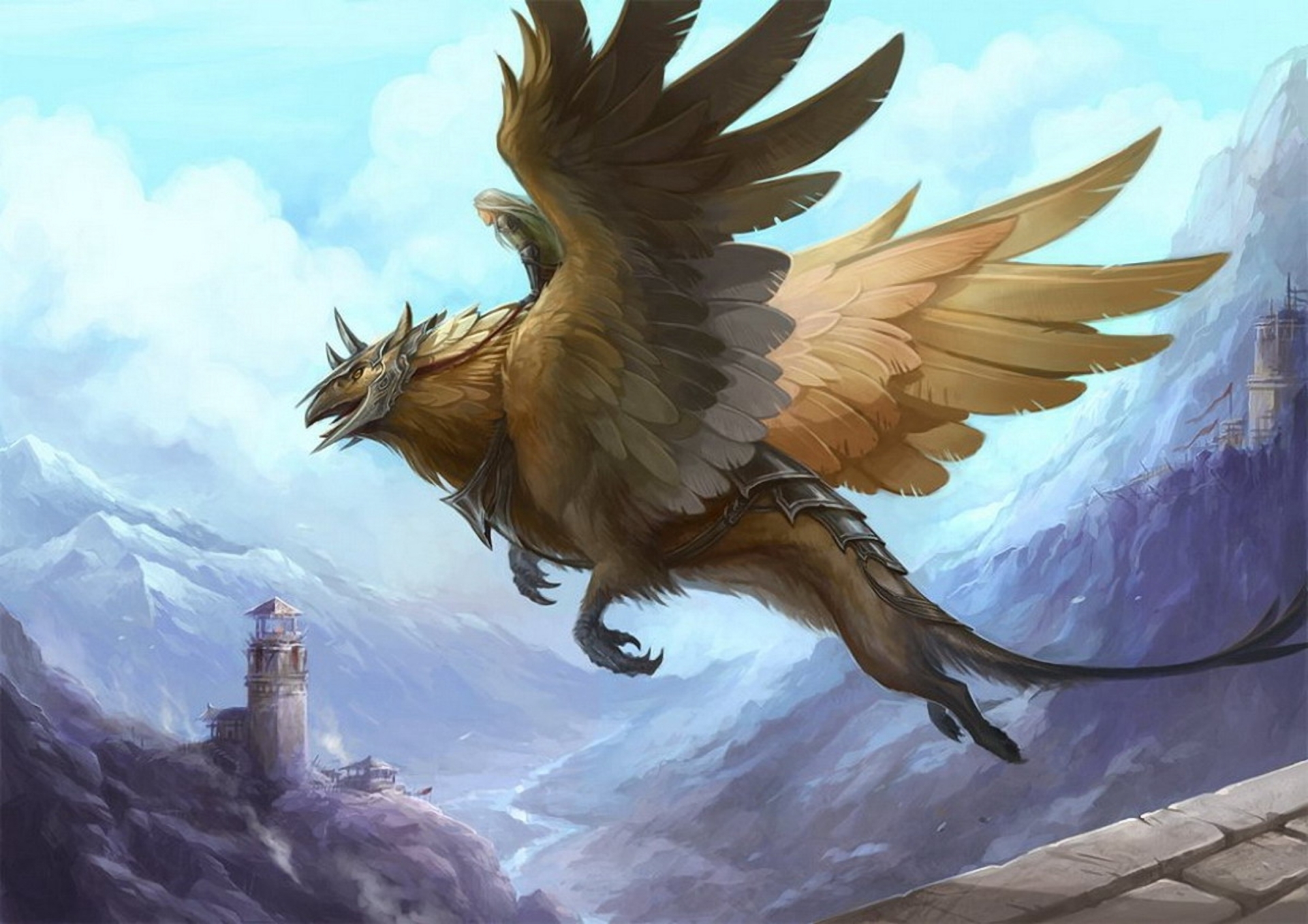 Cool Wallpapers fantasy, griffin, fantasy animals
