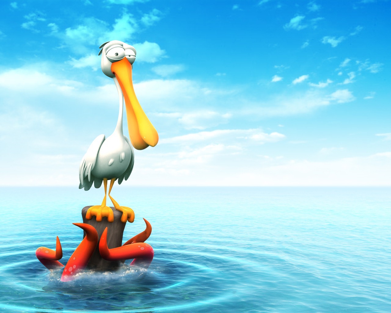 Download mobile wallpaper Pelicans, Birds, Pictures, Funny for free.