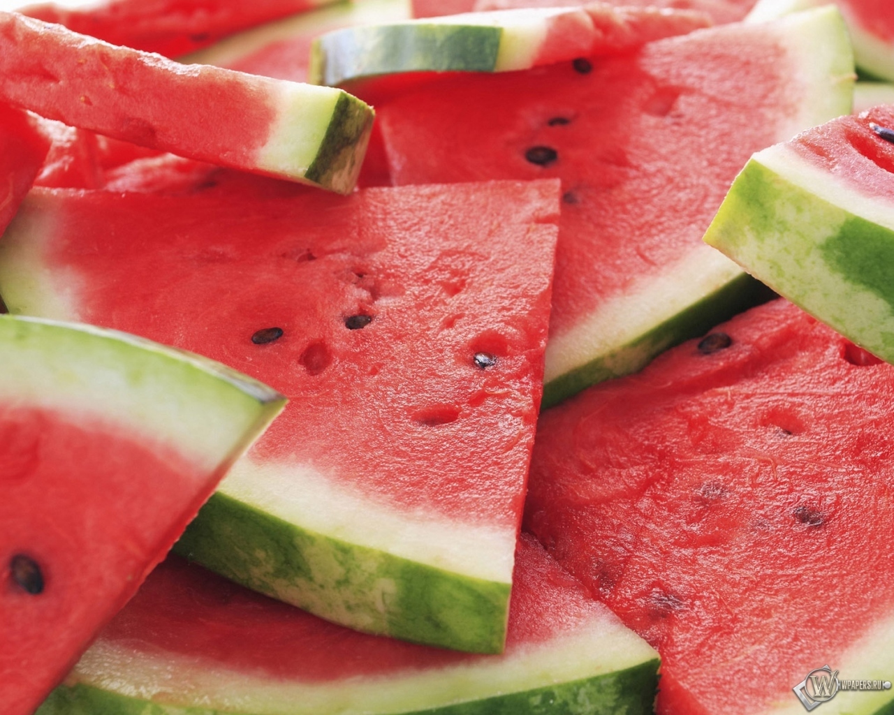 food, fruits, background, watermelons, red