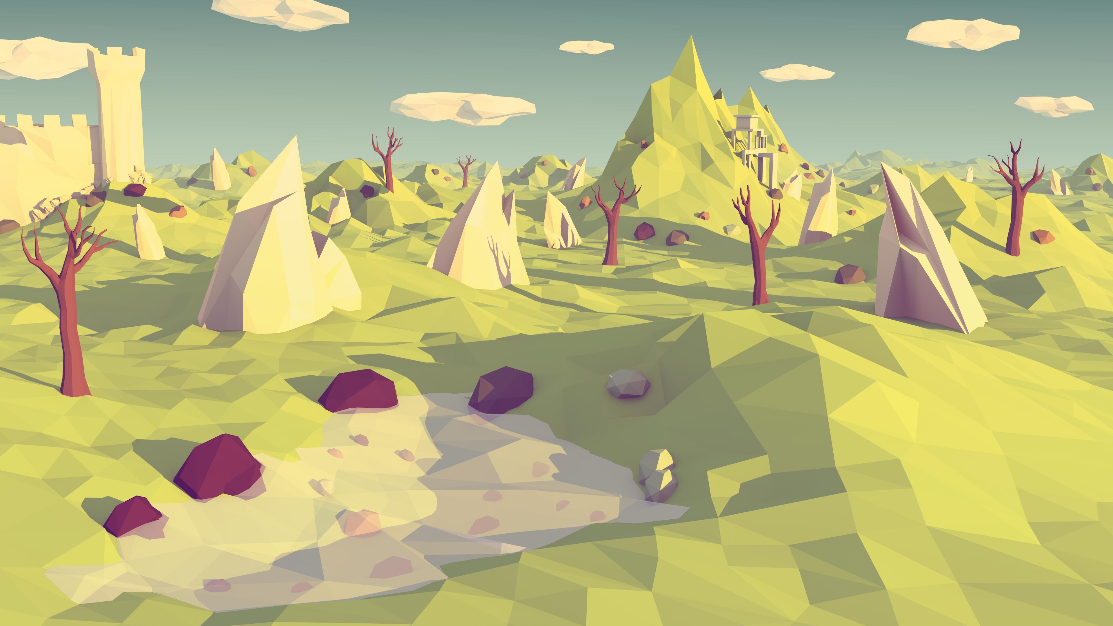 facets, artistic, low poly, polygon High Definition image