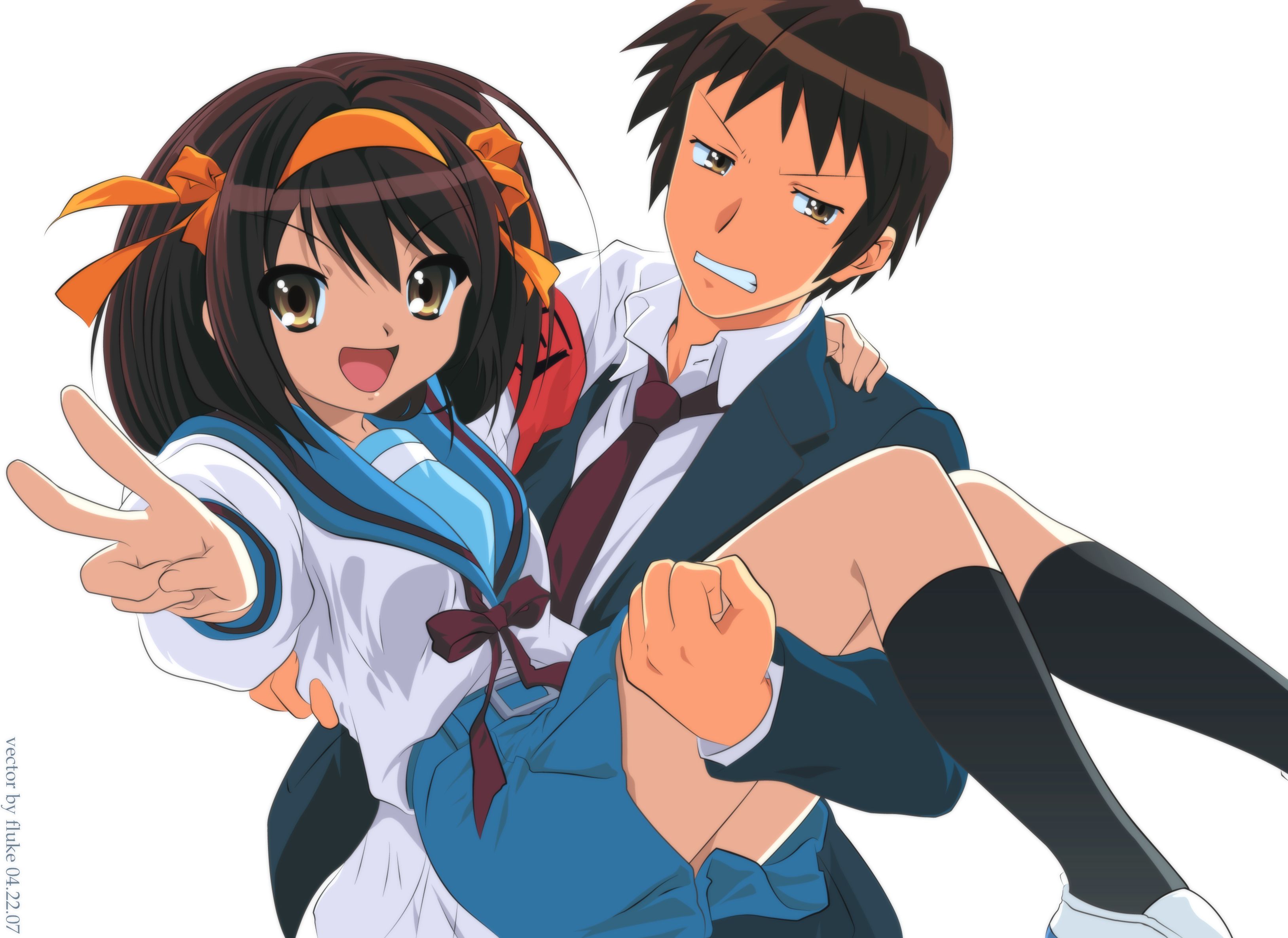 Kyon Anime Haruhi Suzumiya Desktop, Anime, mammal, manga, chibi png |  PNGWing