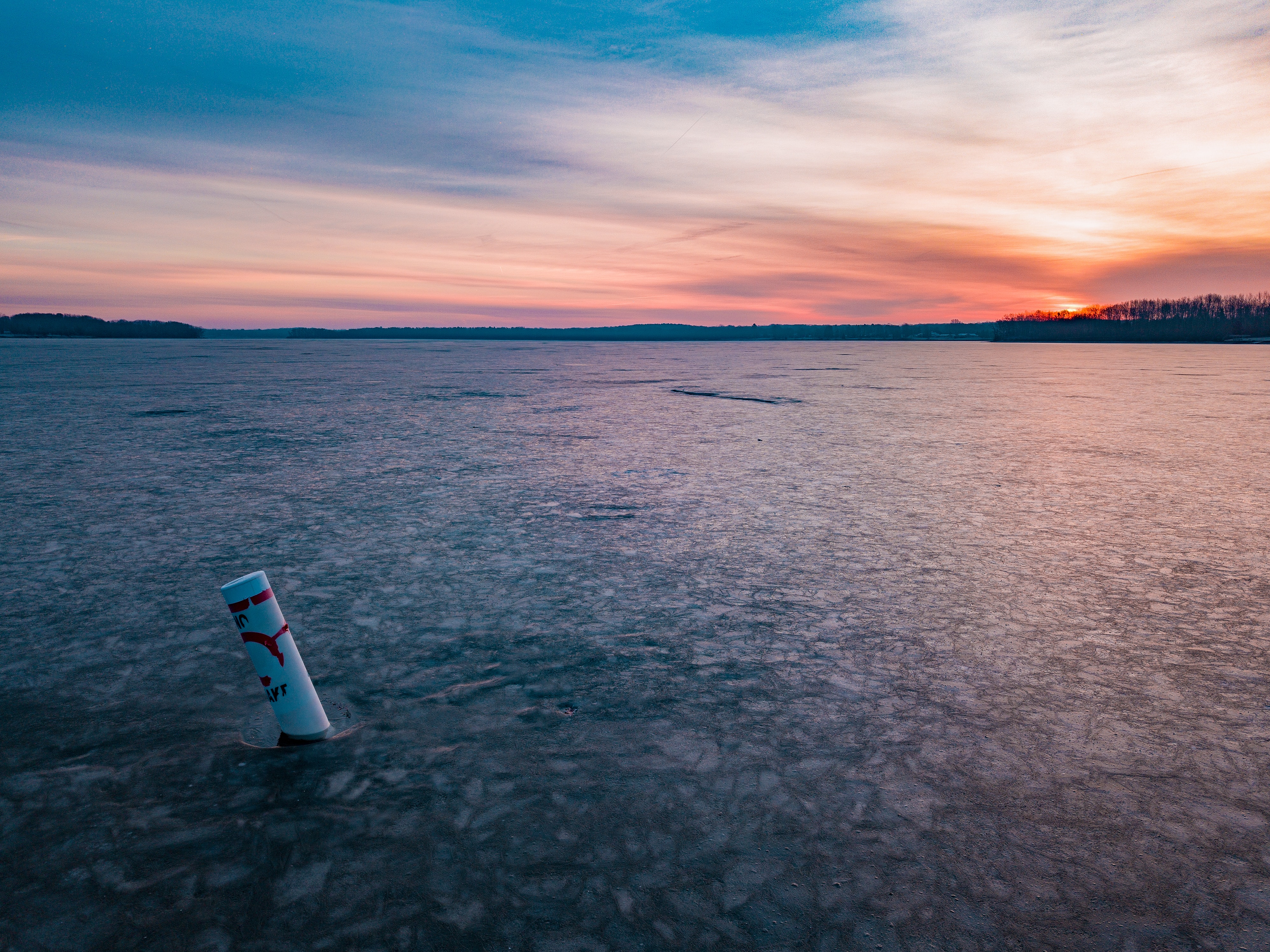 Laden Sie das Natur, Sunset, Eis, See, Gefroren, Landschaft-Bild kostenlos auf Ihren PC-Desktop herunter