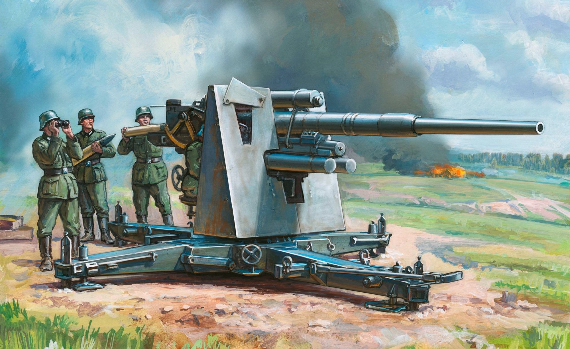 Пушка 88-мм немецкая зенитная Flak