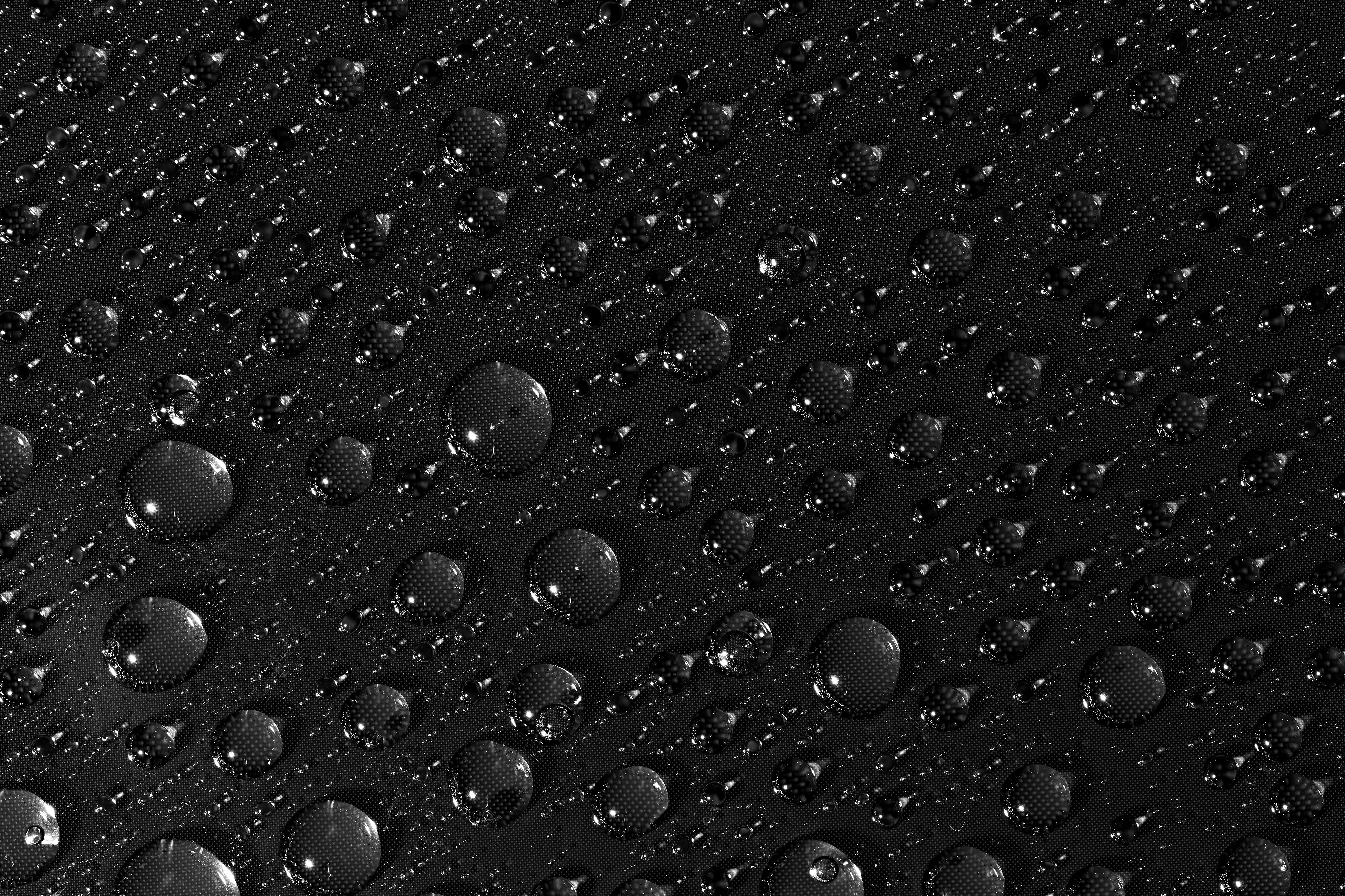 Download mobile wallpaper Macro, Bw, Chb, Surface, Drops, Liquid for free.