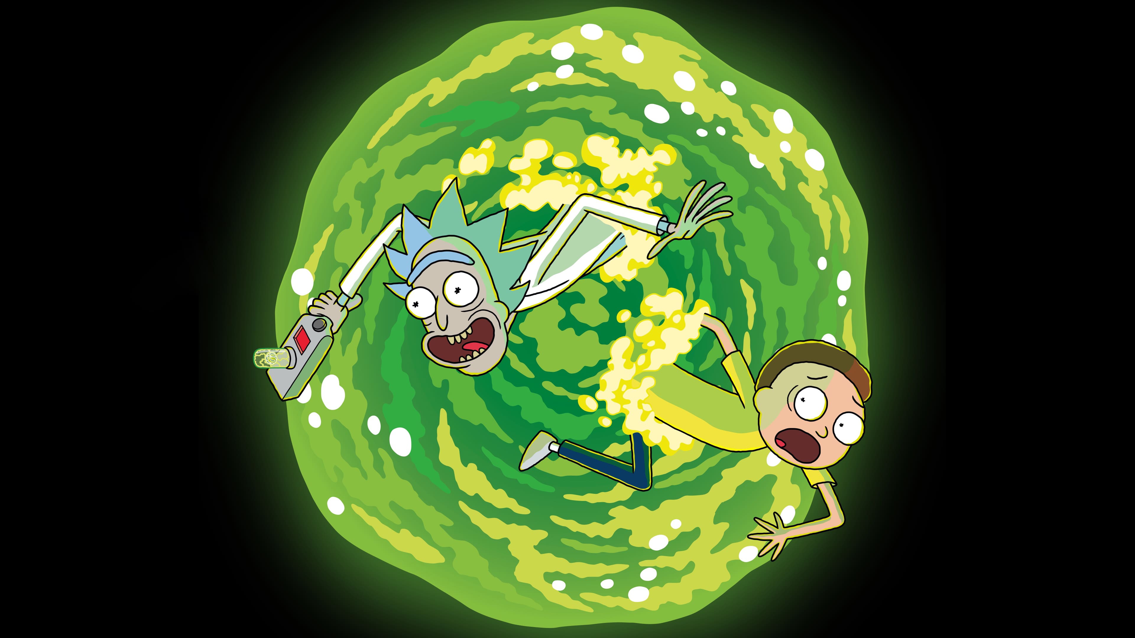 tv show, rick and morty, morty smith, rick sanchez phone background