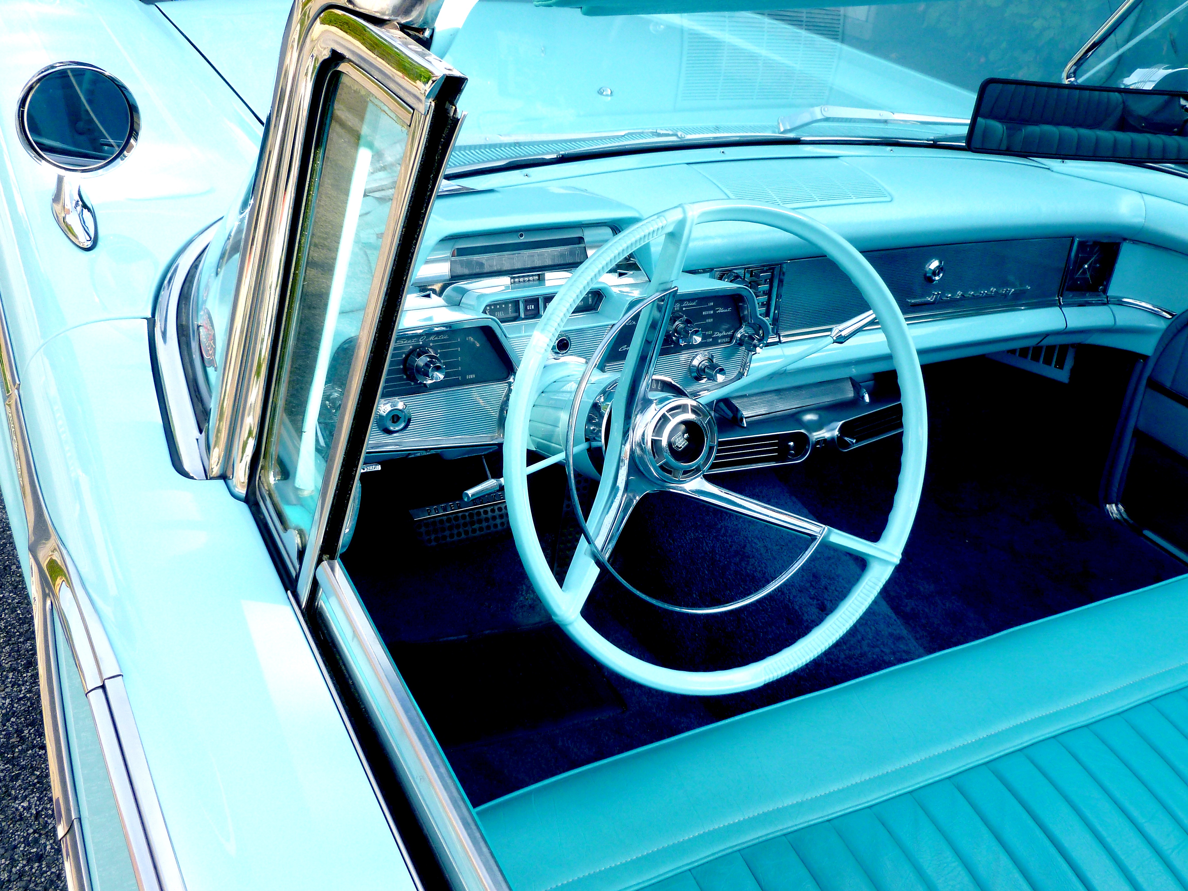 steering wheel, retro, cars, auto, rudder, v8, mercury, classic, oldtimer, vehicle