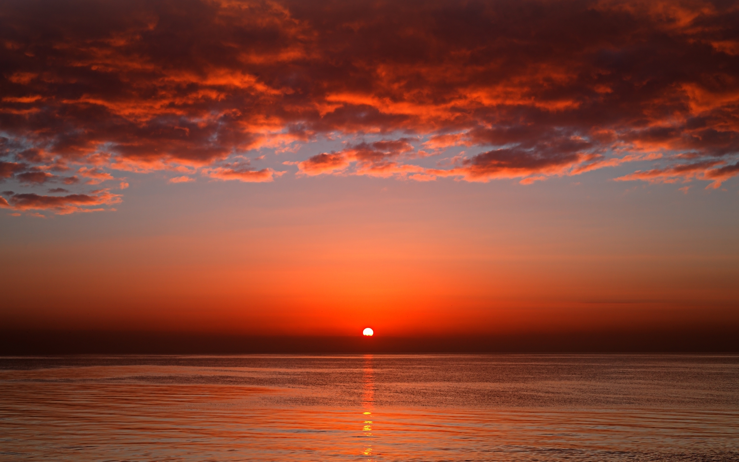 Handy-Wallpaper Sunset, Landschaft, Sea kostenlos herunterladen.