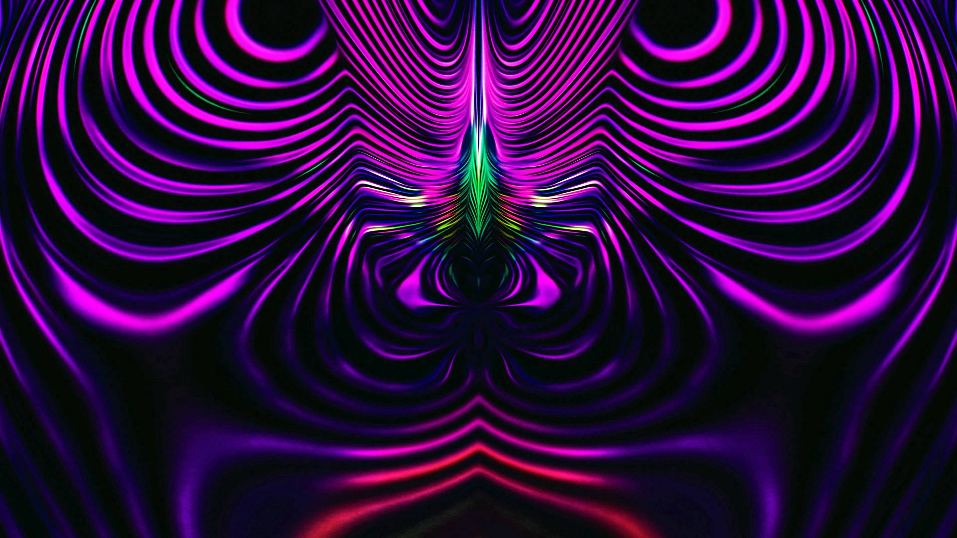 fractal, abstract, violet, wavy, purple, winding, sinuous iphone wallpaper