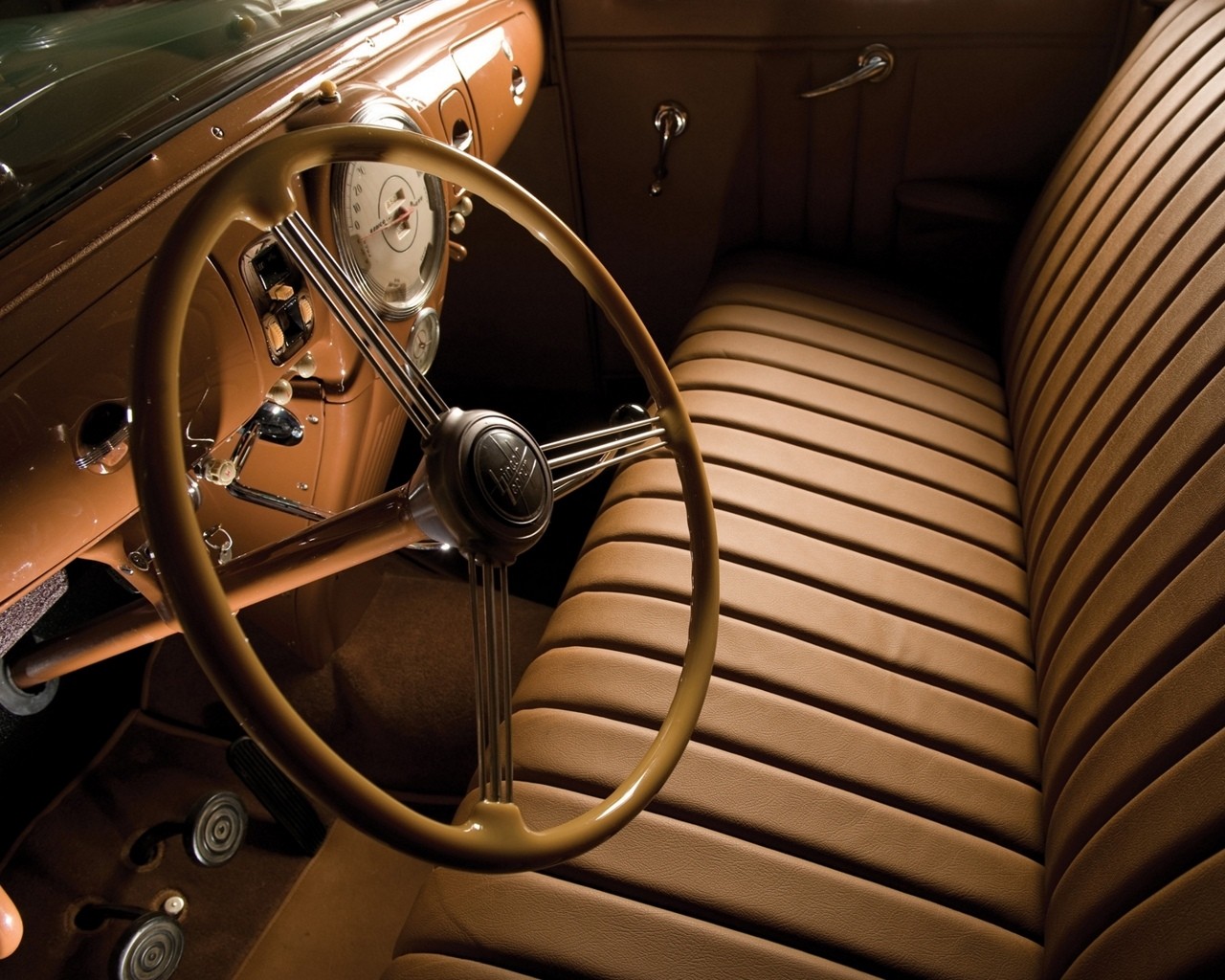vehicles, classic car, steering wheel, lincoln