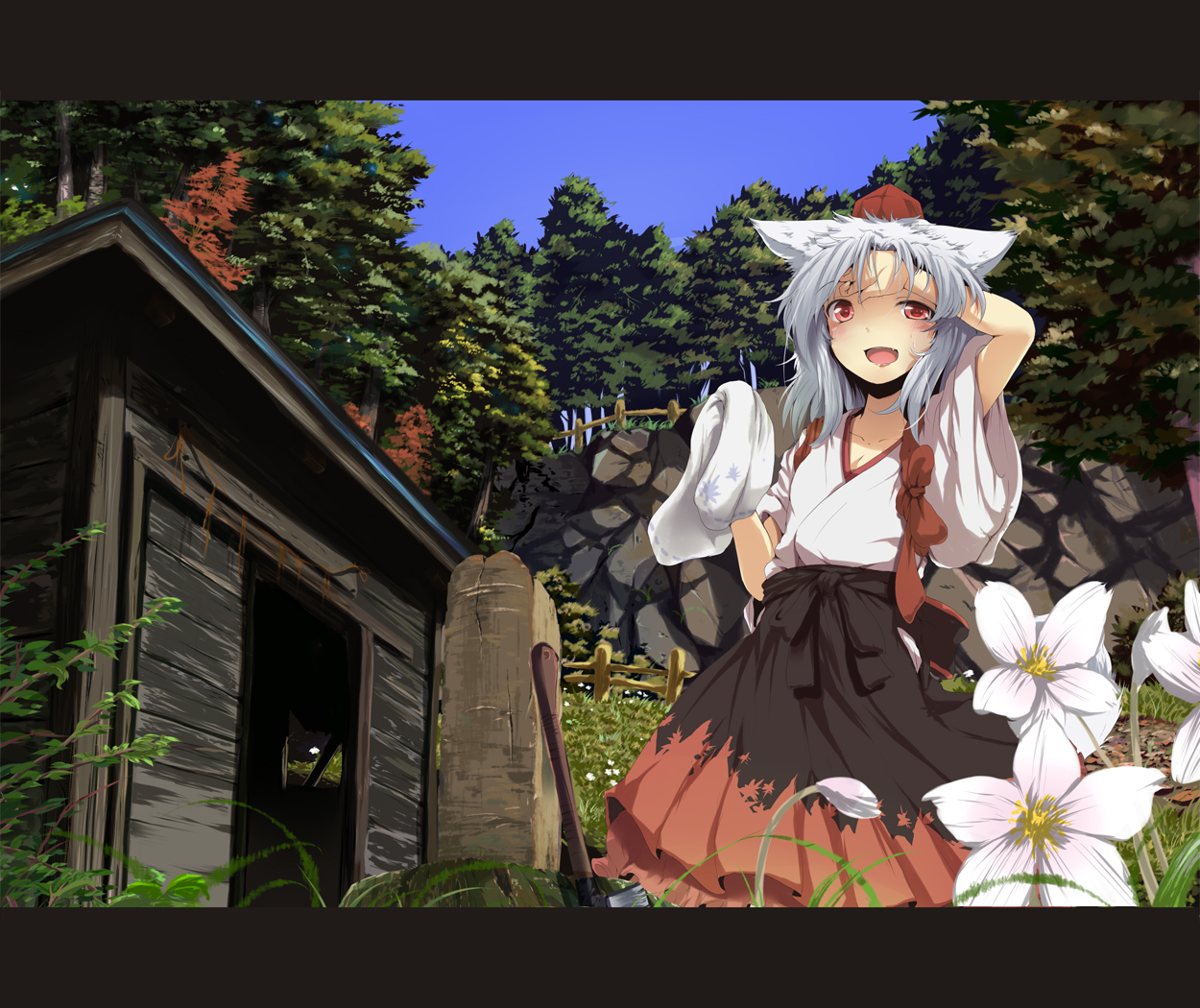 160573 Hintergrundbild herunterladen animes, tuhu, momiji inubashiri - Bildschirmschoner und Bilder kostenlos