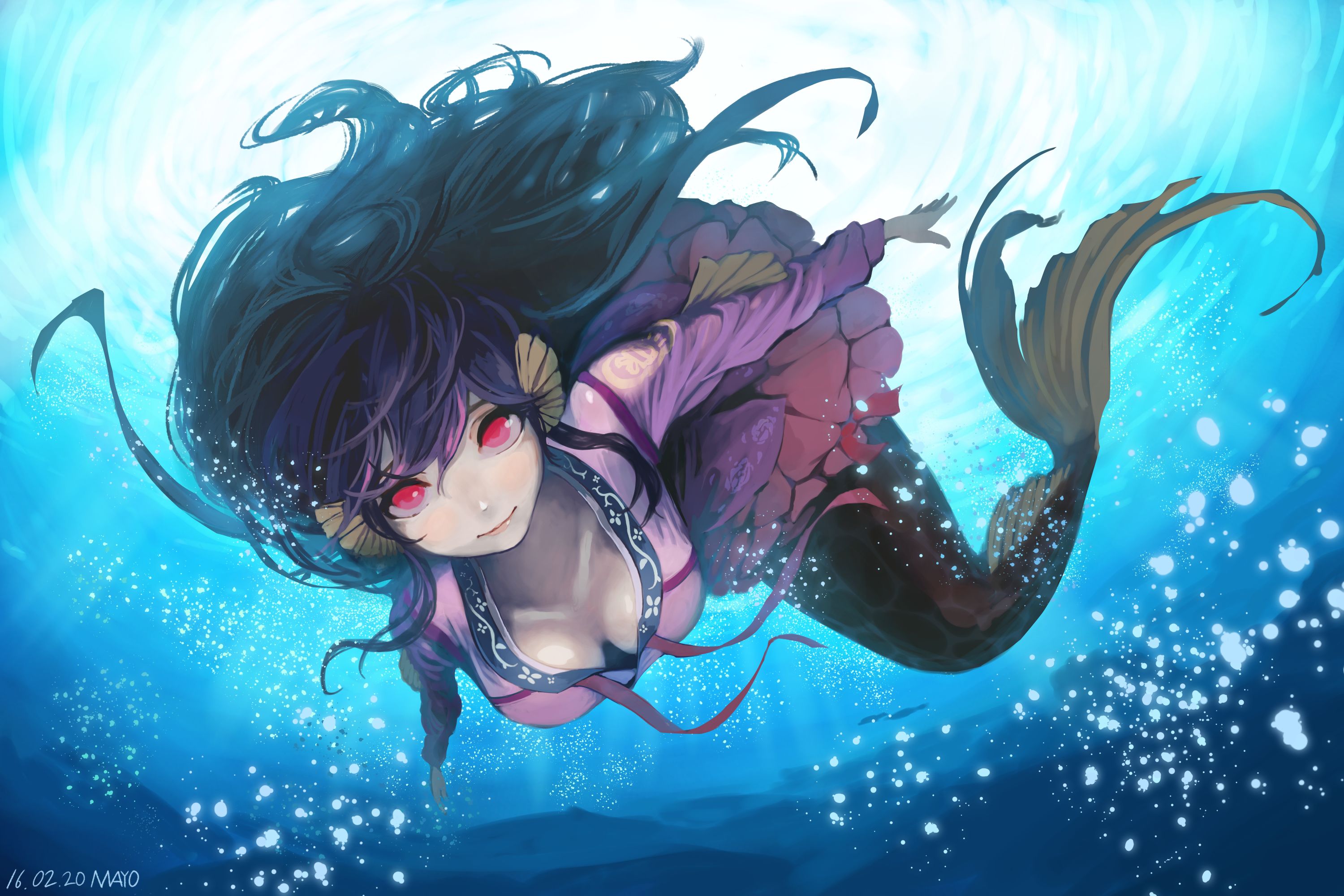 Anime mermaid , Anime Mermaid Girl HD phone wallpaper | Pxfuel