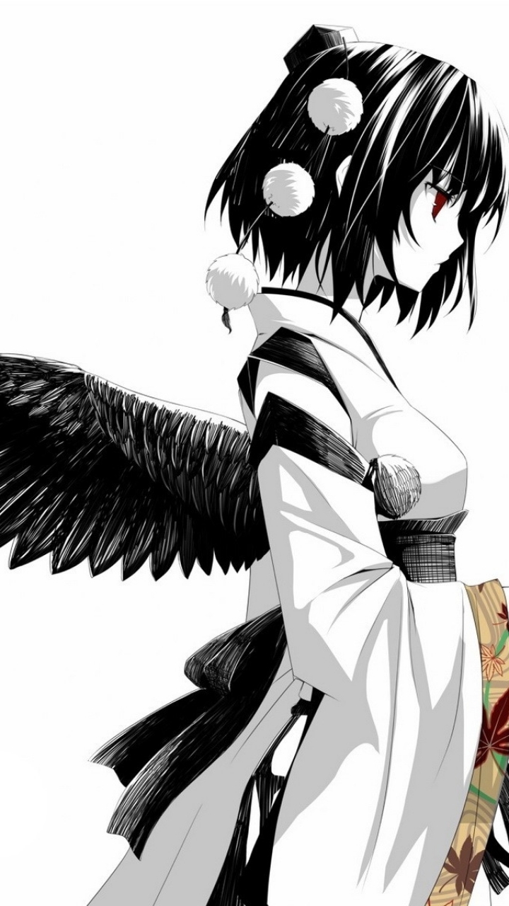 Dark Anime Wings: Live wallpaper - free download