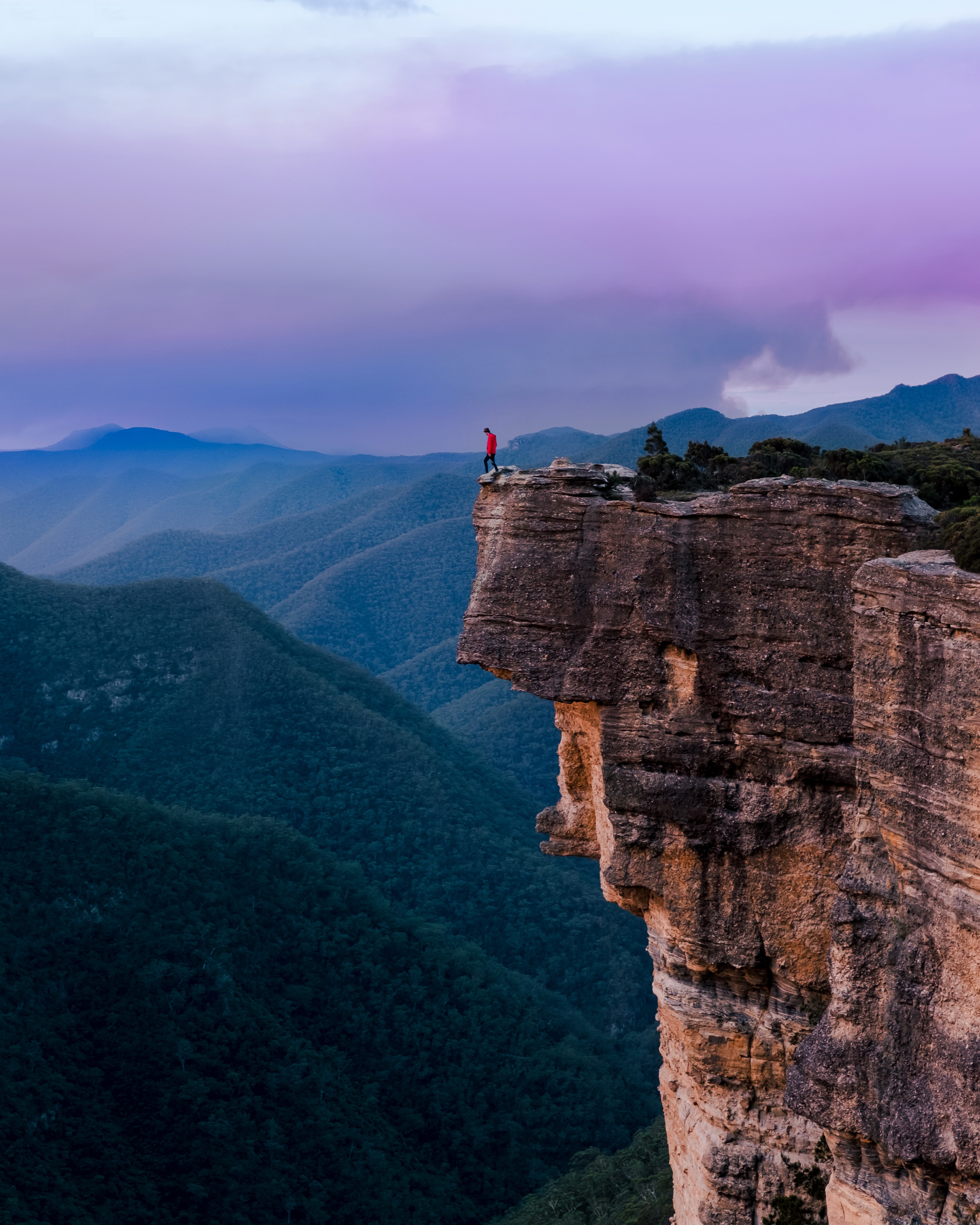 110006 Hintergrundbild herunterladen natur, sydney, unterbrechung, abgrund, cliff, klippe, mensch, person, einsamkeit, australien - Bildschirmschoner und Bilder kostenlos