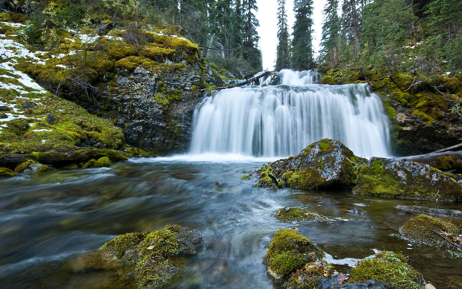 landscape, nature, waterfalls Smartphone Background