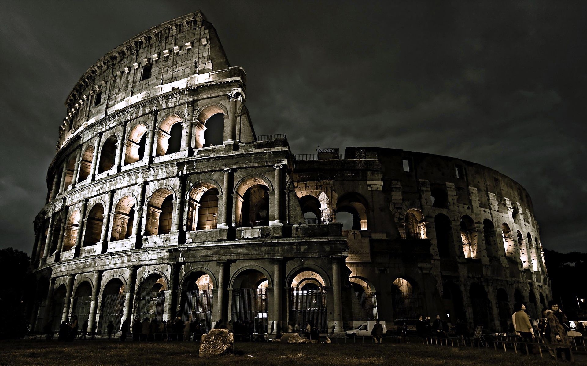 Download mobile wallpaper Colosseum, Landscape, Architecture for free.