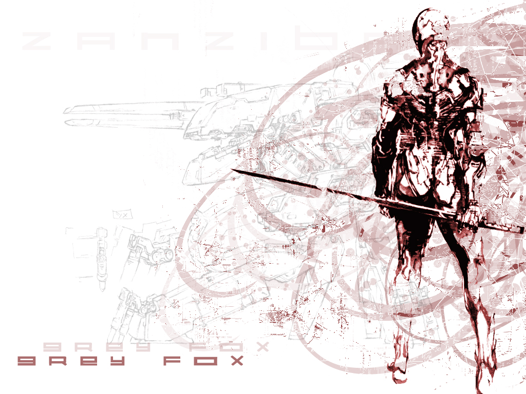 video game, gray fox (metal gear), metal gear solid, ninja, metal gear