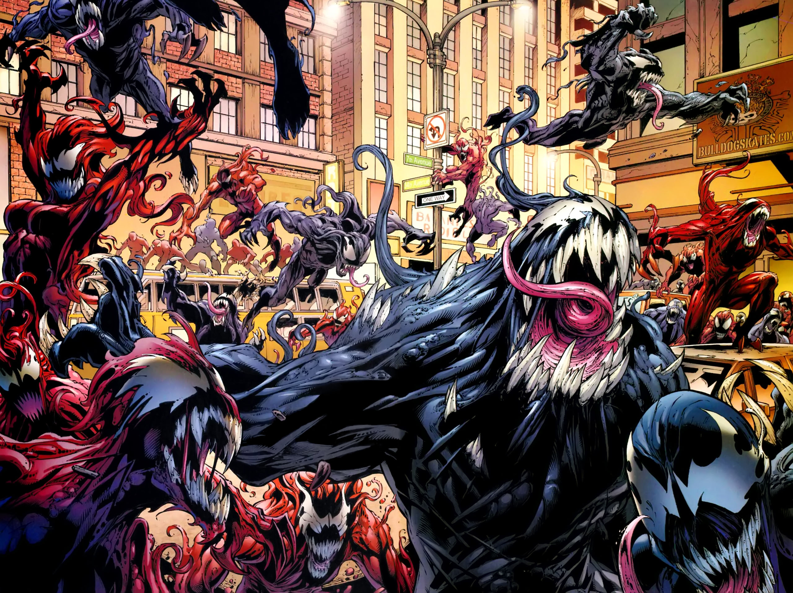Download mobile wallpaper Carnage (Marvel Comics), Venom, Comics for free.
