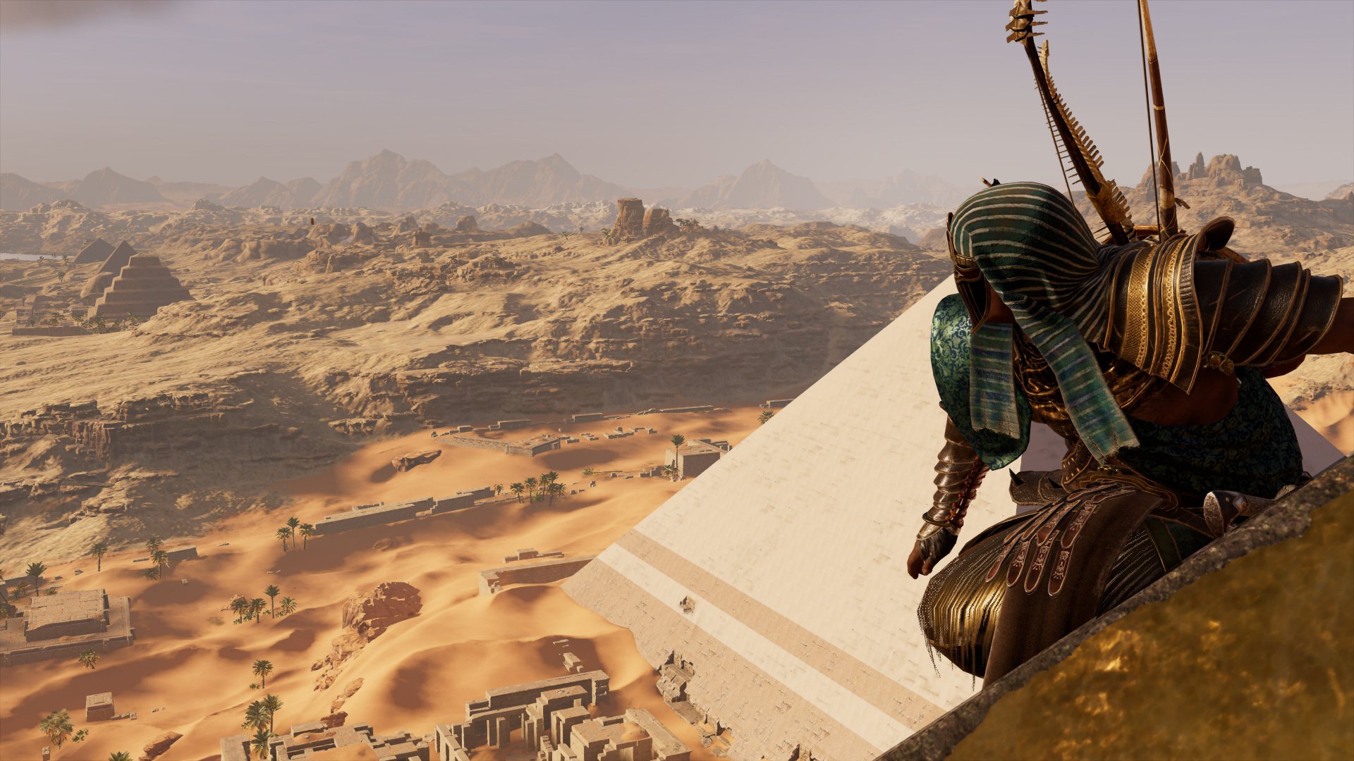 egypt, video game, assassin's creed origins, desert, pyramid, assassin's creed