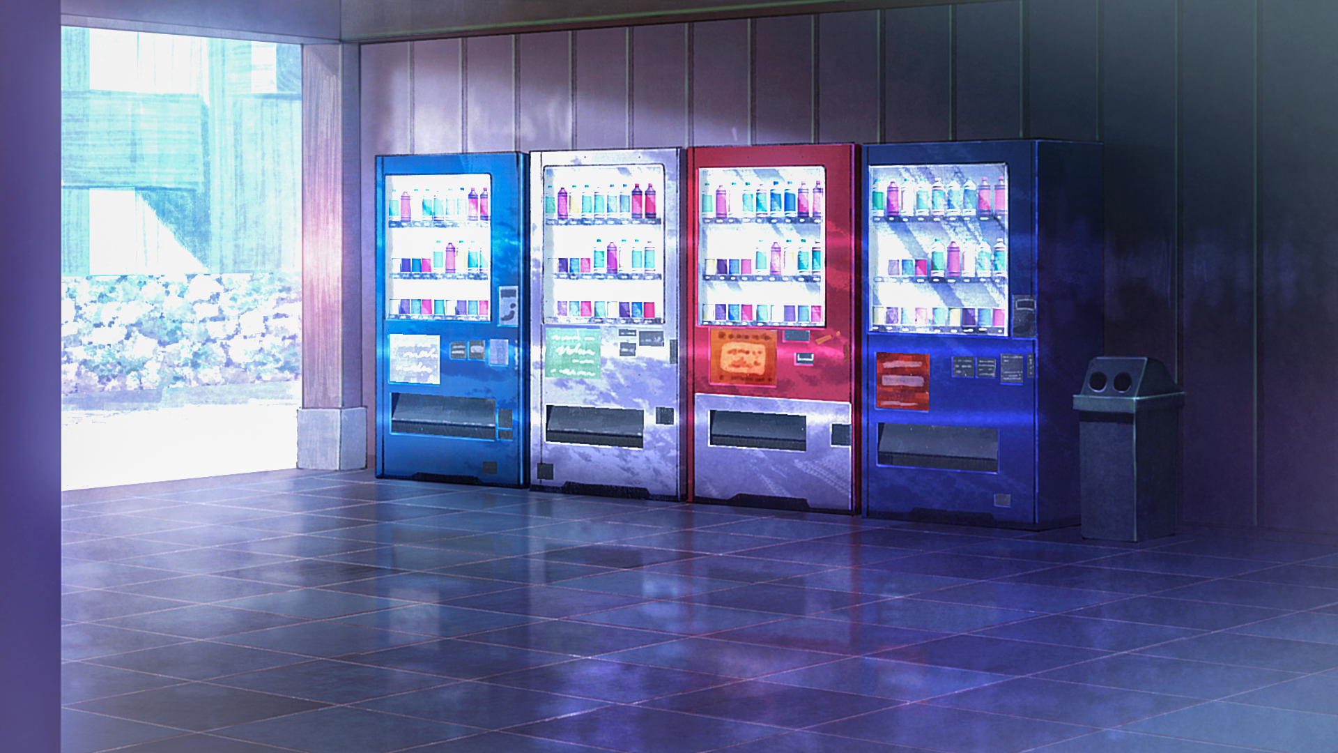 jujutsu kaisen, anime, scenery, vending machine 1080p