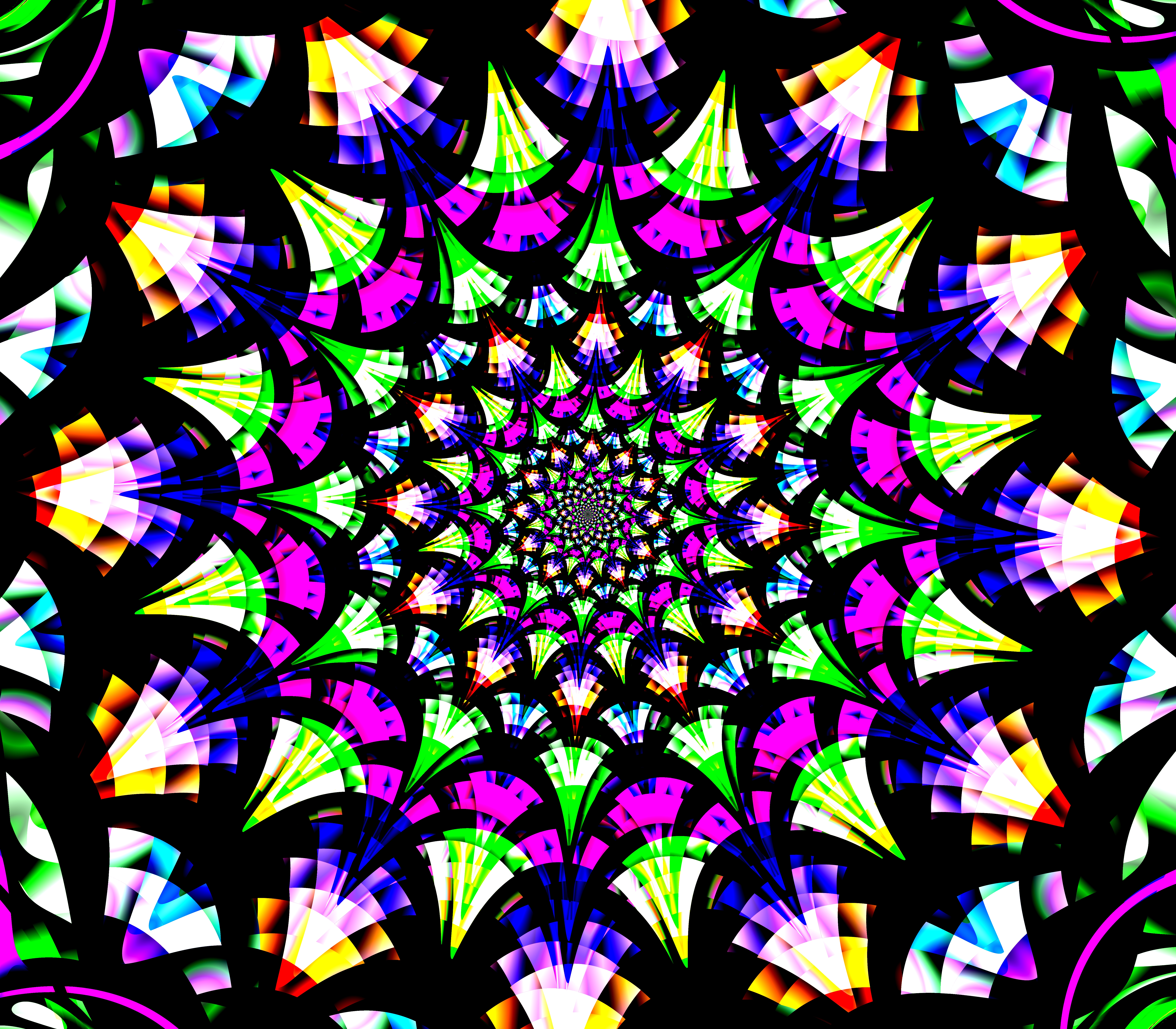 Laden Sie das Muster, Kaleidoskop, Motley, Fraktale, Mehrfarbig, Abstrakt-Bild kostenlos auf Ihren PC-Desktop herunter