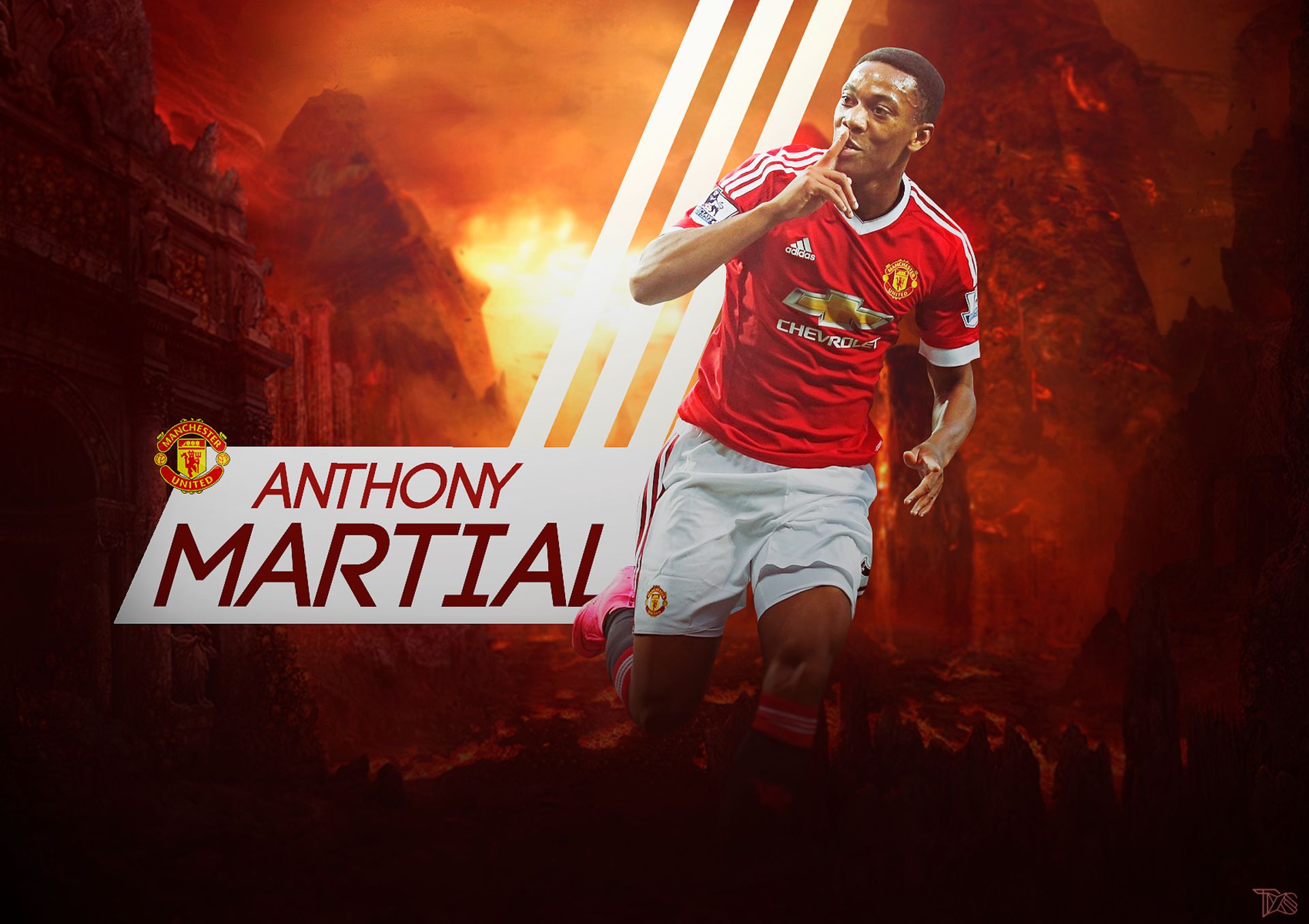 3840x2160 Resolution Anthony Martial Manchester United 4K Wallpaper   Wallpapers Den
