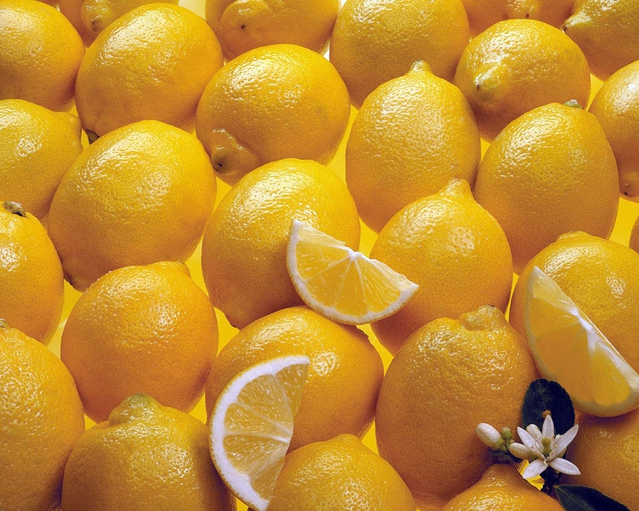 lemons, food, fruits, background, yellow Free Stock Photo
