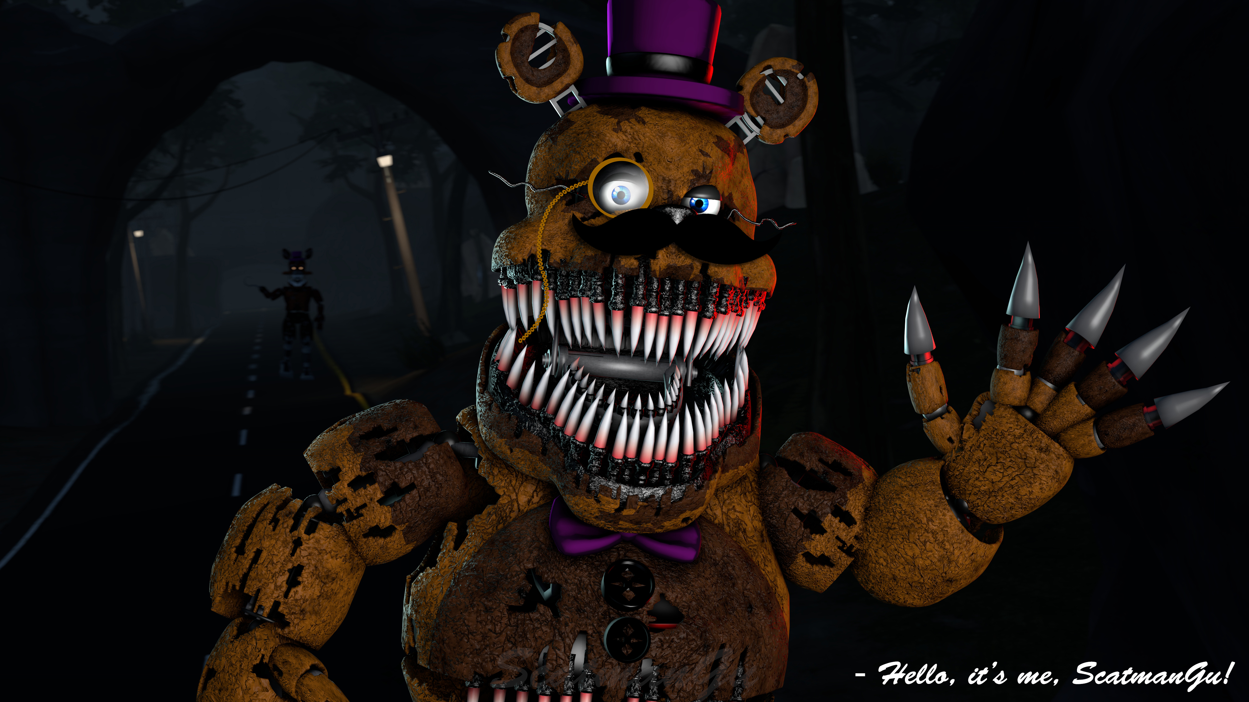 Pesadelo Fredbear papel de parede HD