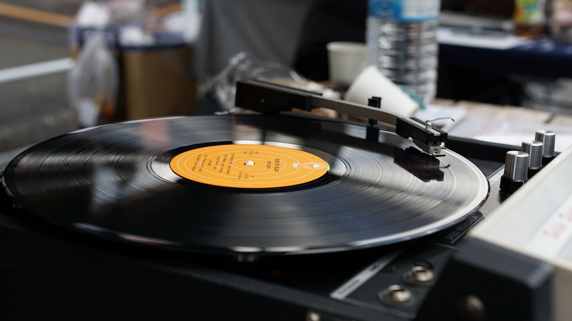 vinyl, music, record, turntables
