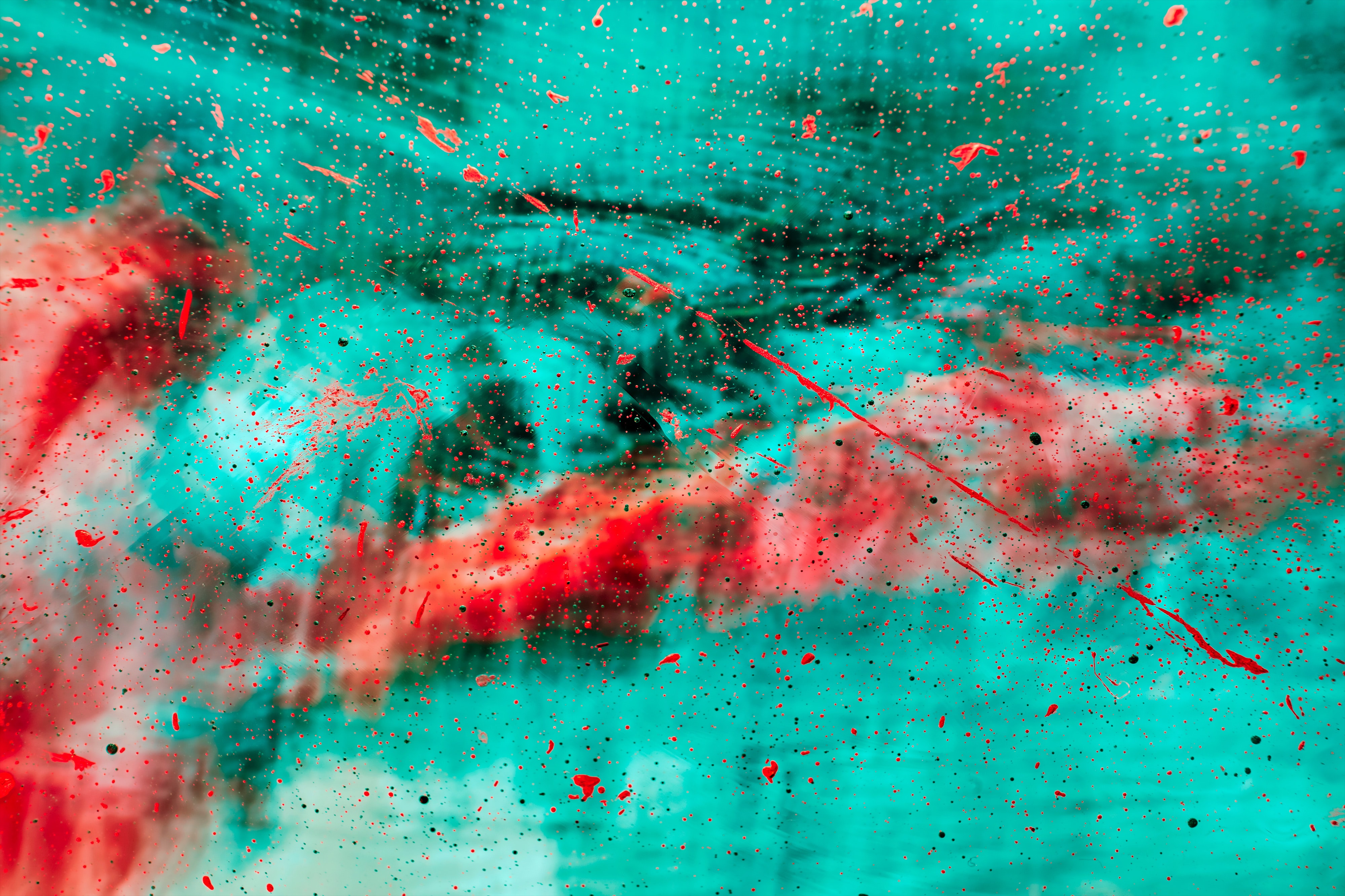 Download mobile wallpaper Stains, Glass, Smooth, Spots, Paint, Abstract, Blur for free.