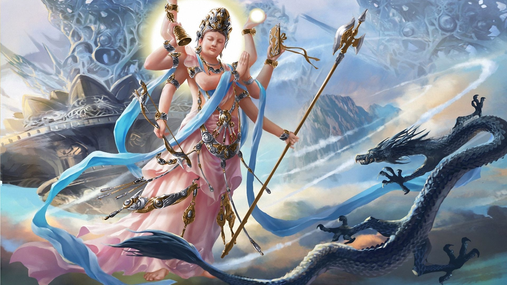 Download mobile wallpaper Vishnu, Gods, Fantasy for free.