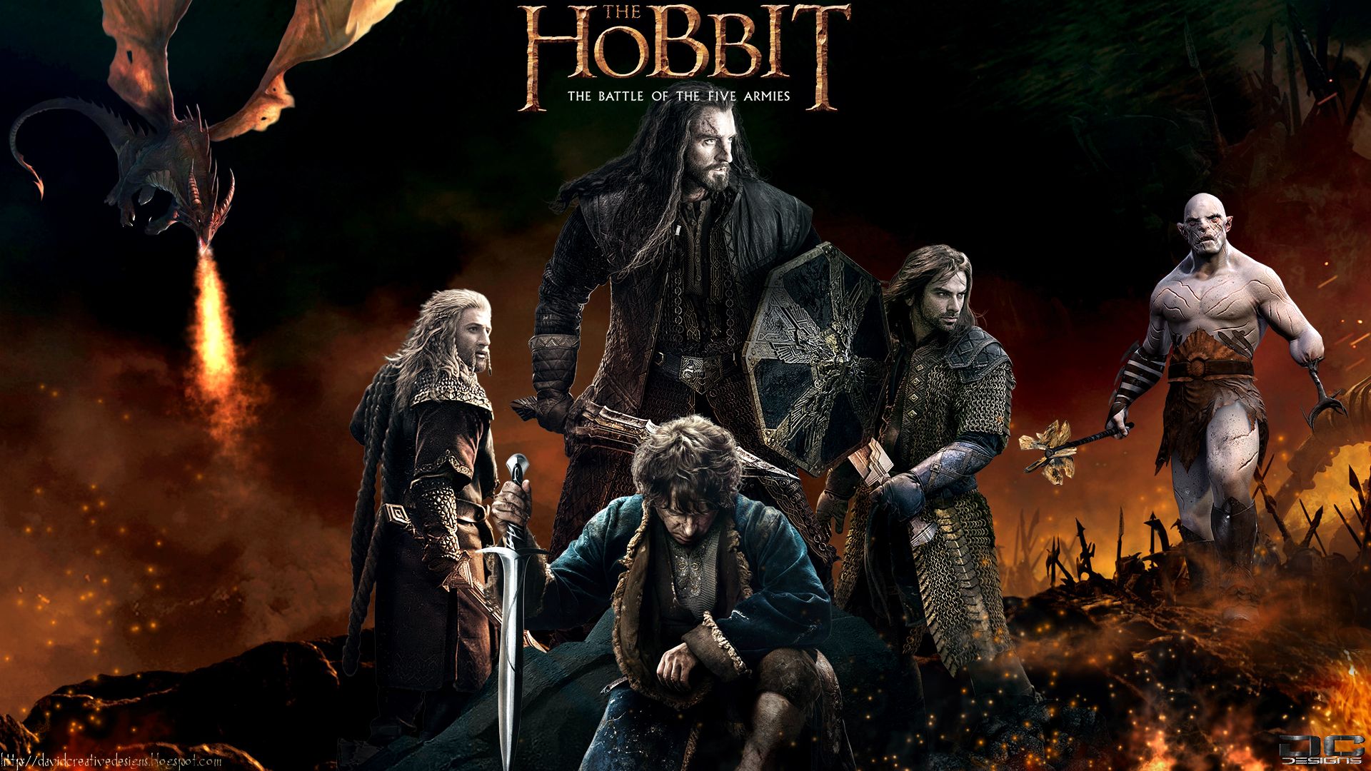 350879 descargar fondo de pantalla el hobbit: la batalla de los cinco ejércitos, películas, el señor de los anillos, póster: protectores de pantalla e imágenes gratis