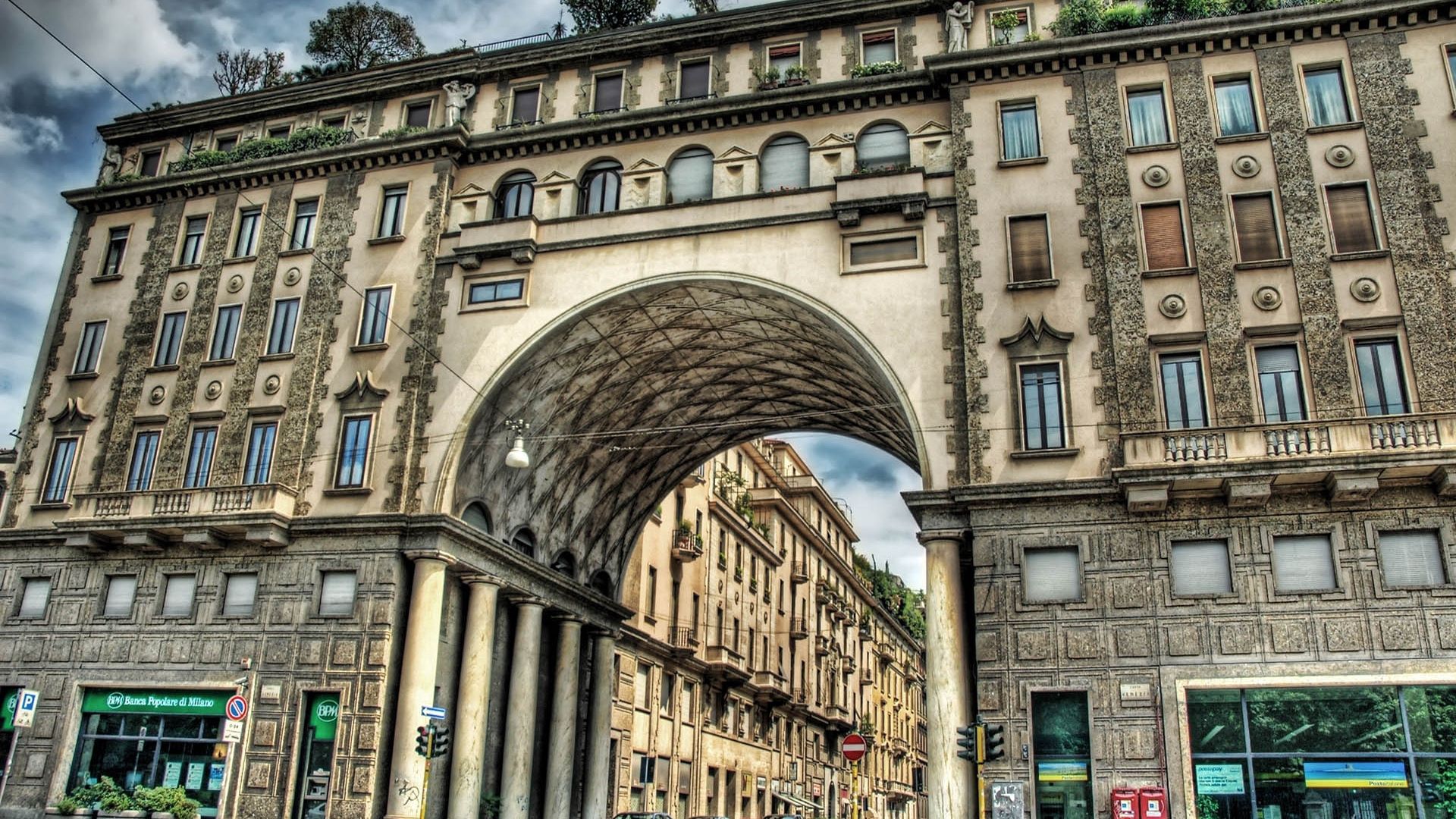 Download mobile wallpaper Building, Arch, Stone, Cities, Architecture, Hdr for free.