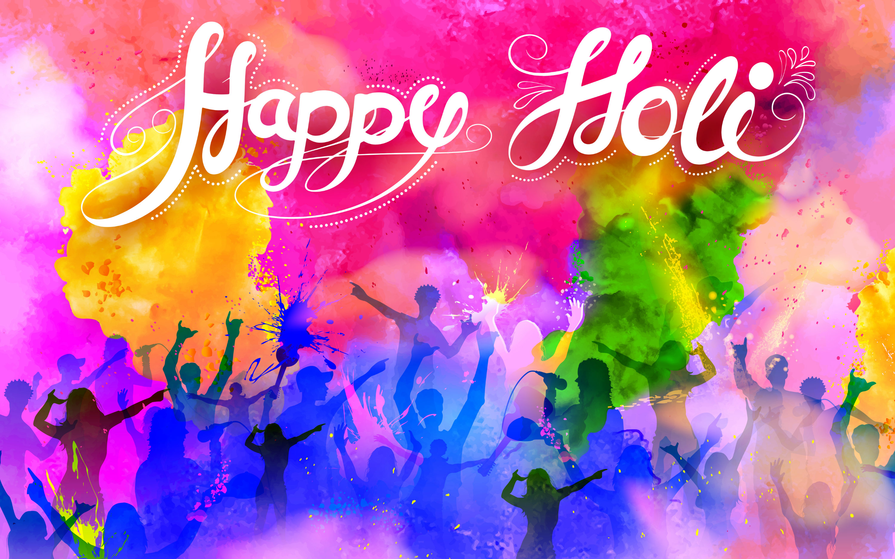 Download mobile wallpaper Holiday, Colors, Colorful, Holi, Party for free.