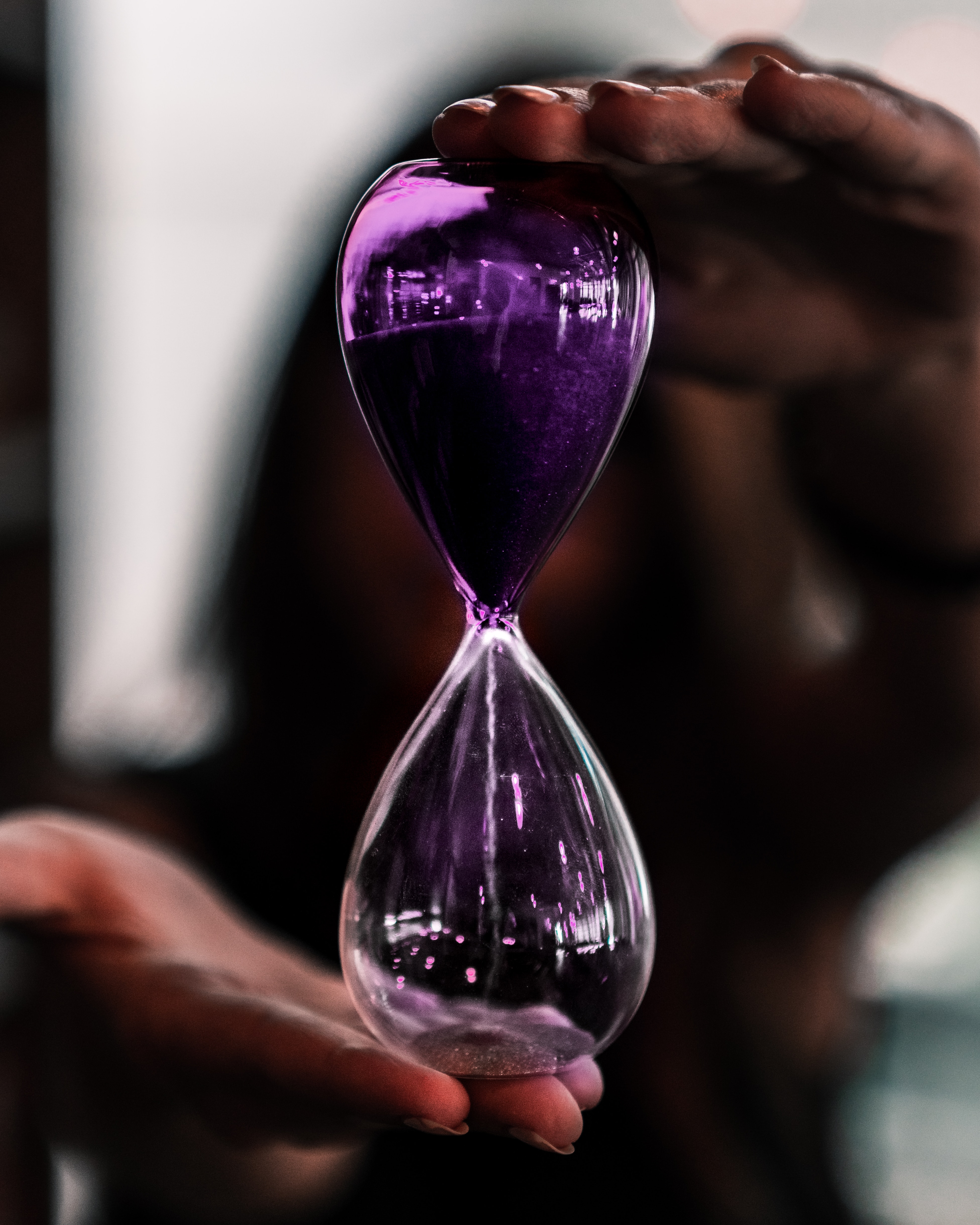 time, sand, miscellanea, miscellaneous, glass, hands, it's time, hourglass