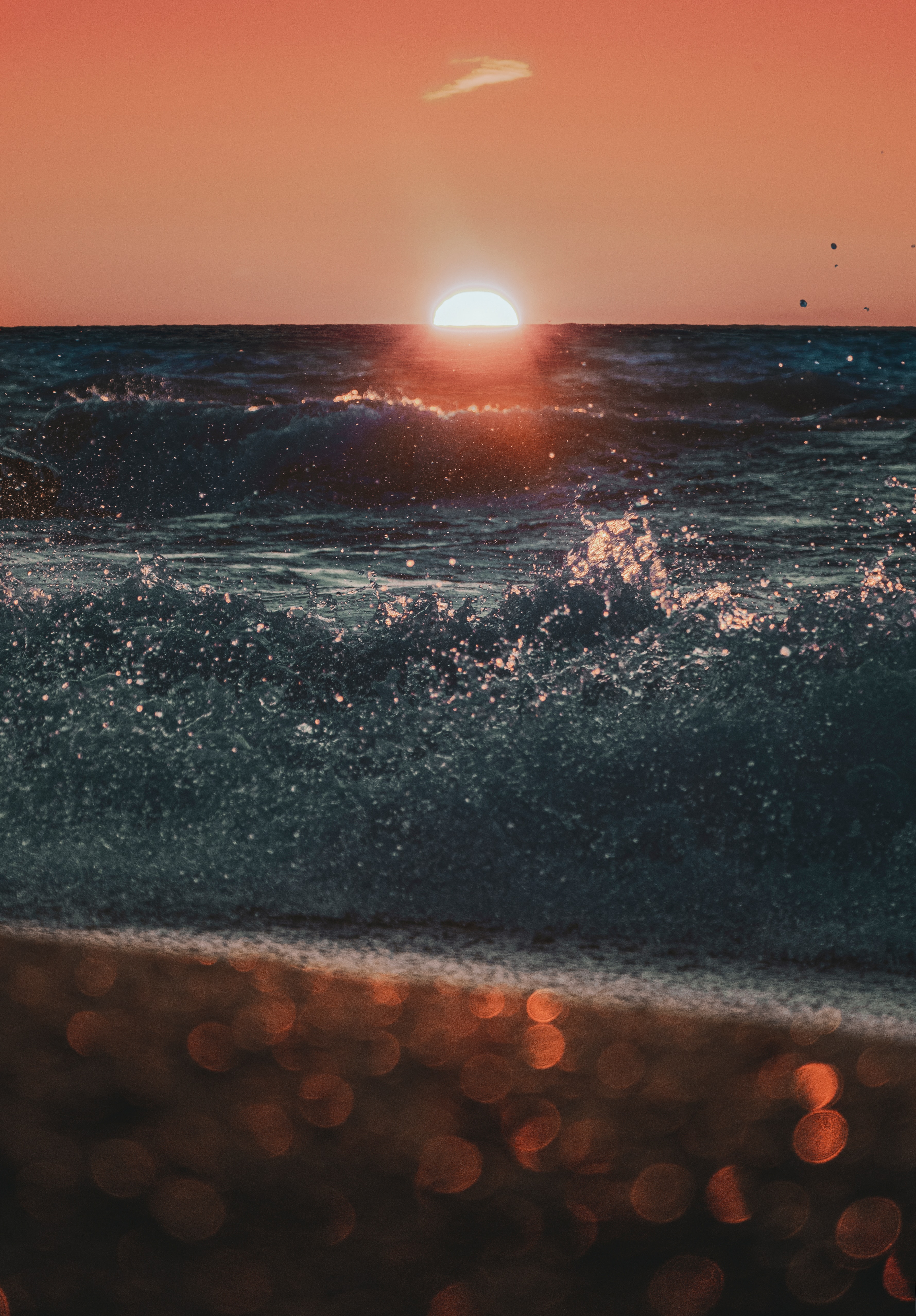 Laden Sie das Sprühen, Spray, Sunset, Natur, Wasser, Waves, Sea-Bild kostenlos auf Ihren PC-Desktop herunter