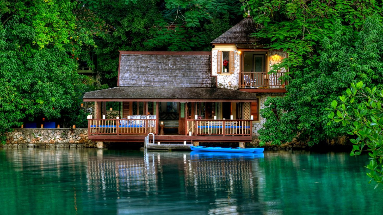 картинки дом у реки