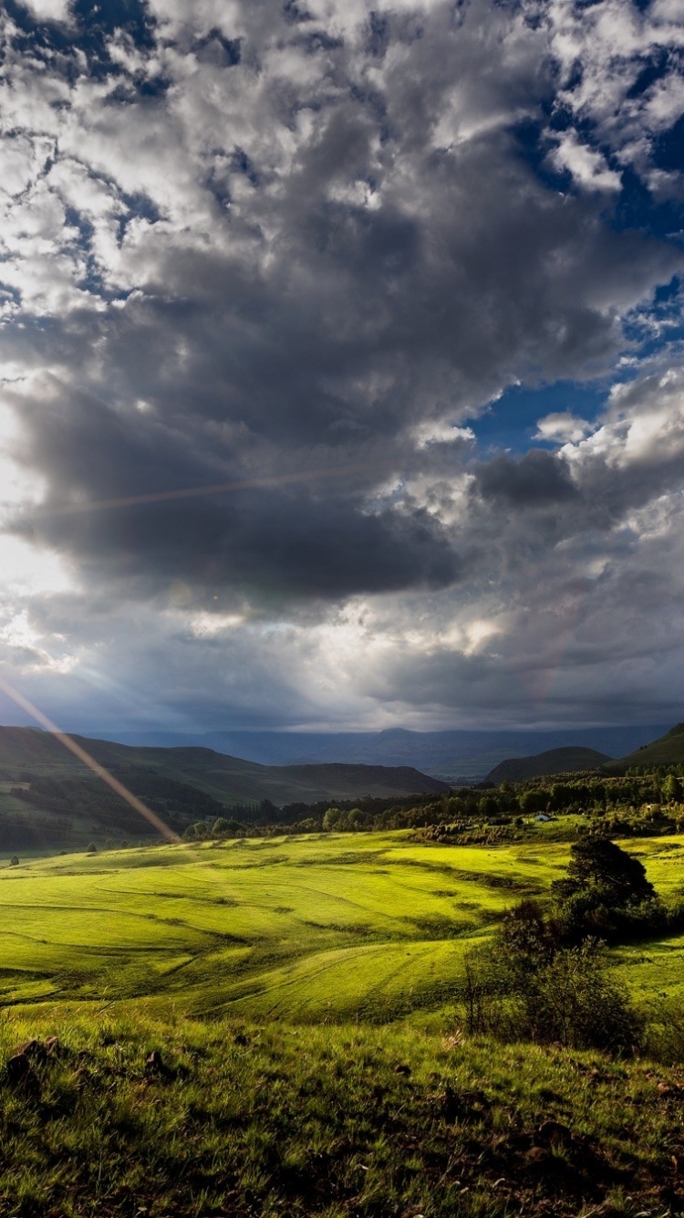 android earth, landscape, south africa, sun, cloud
