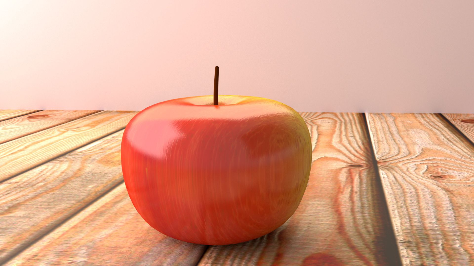 Яблоко на столе