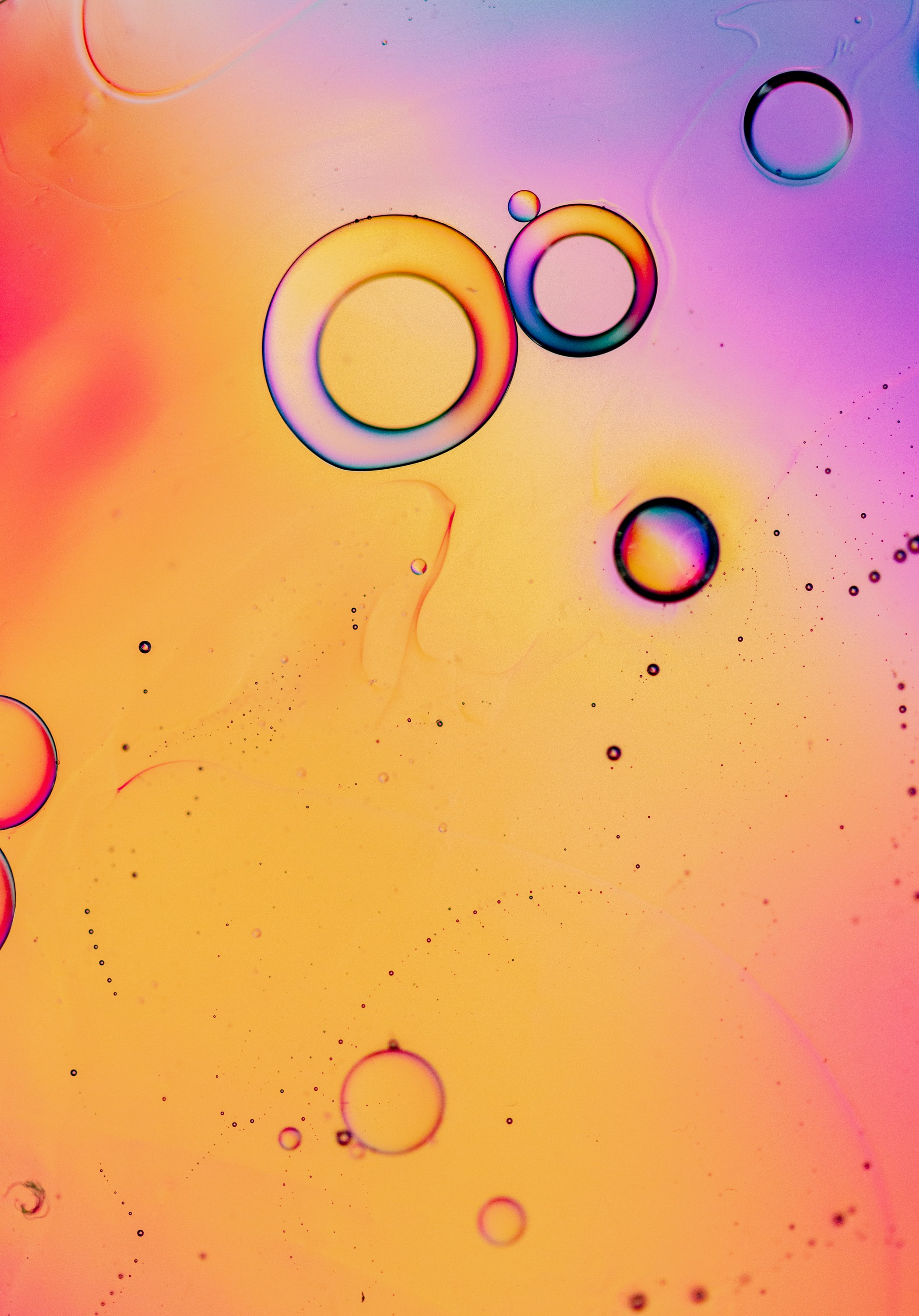 91074 descargar fondo de pantalla abstracción, agua, bubbles, brillante, multicolor, abigarrado, degradado, gradiente: protectores de pantalla e imágenes gratis