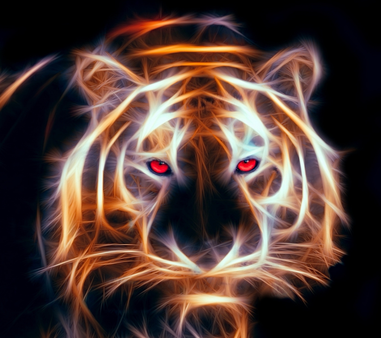 Огненный тигр с крыльями