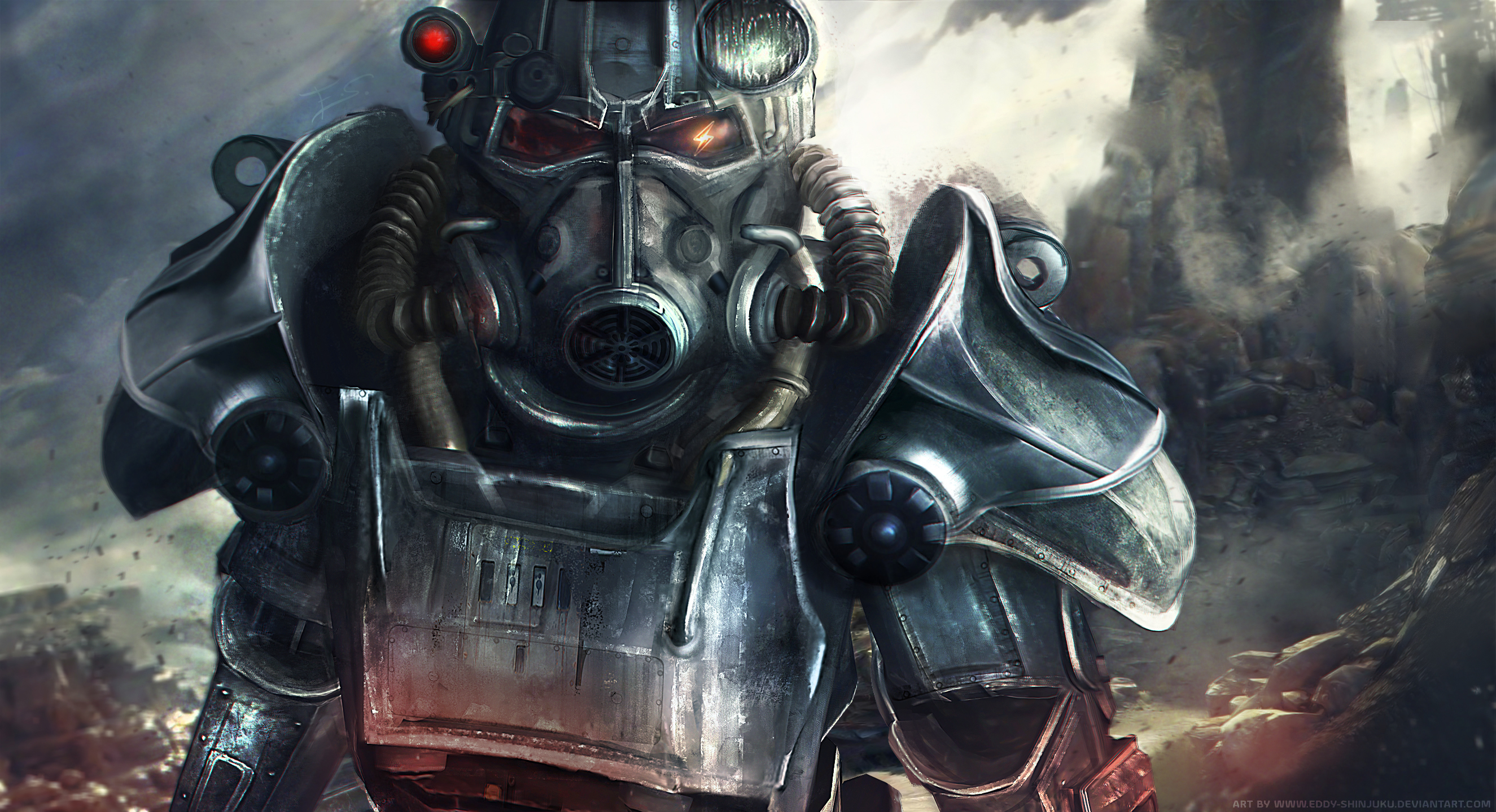 wallpapers power armor (fallout), video game, fallout 4, fallout