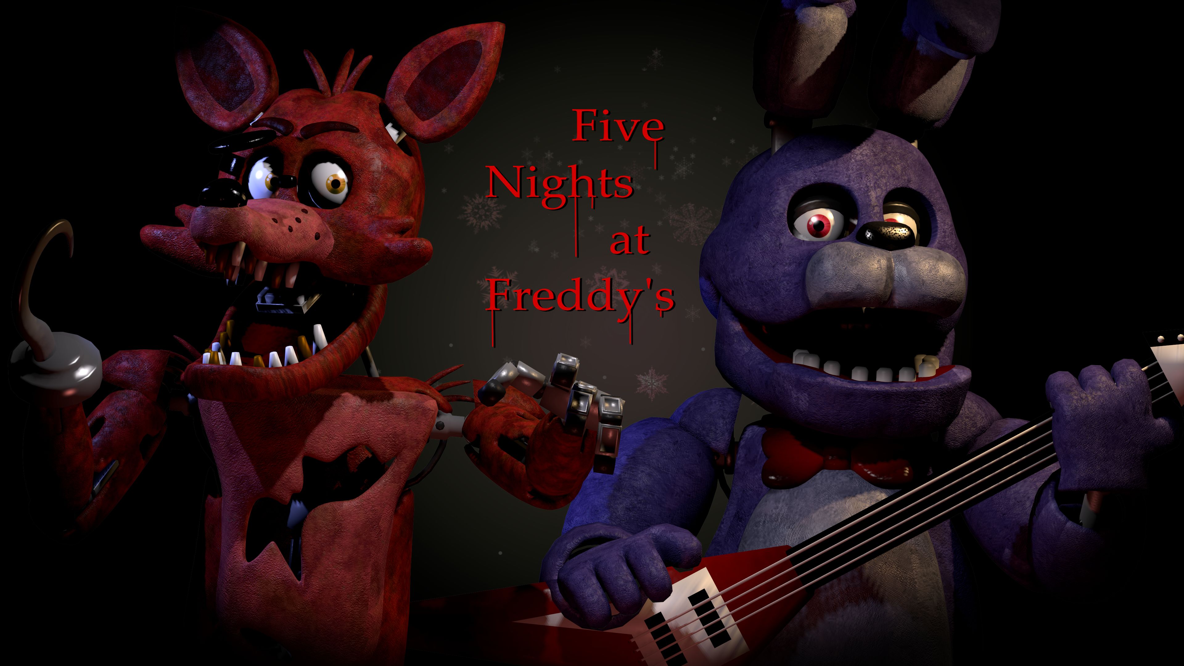 bonnie (five nights at freddy's), video game, five nights at freddy's, foxy (five nights at freddy's) mobile wallpaper