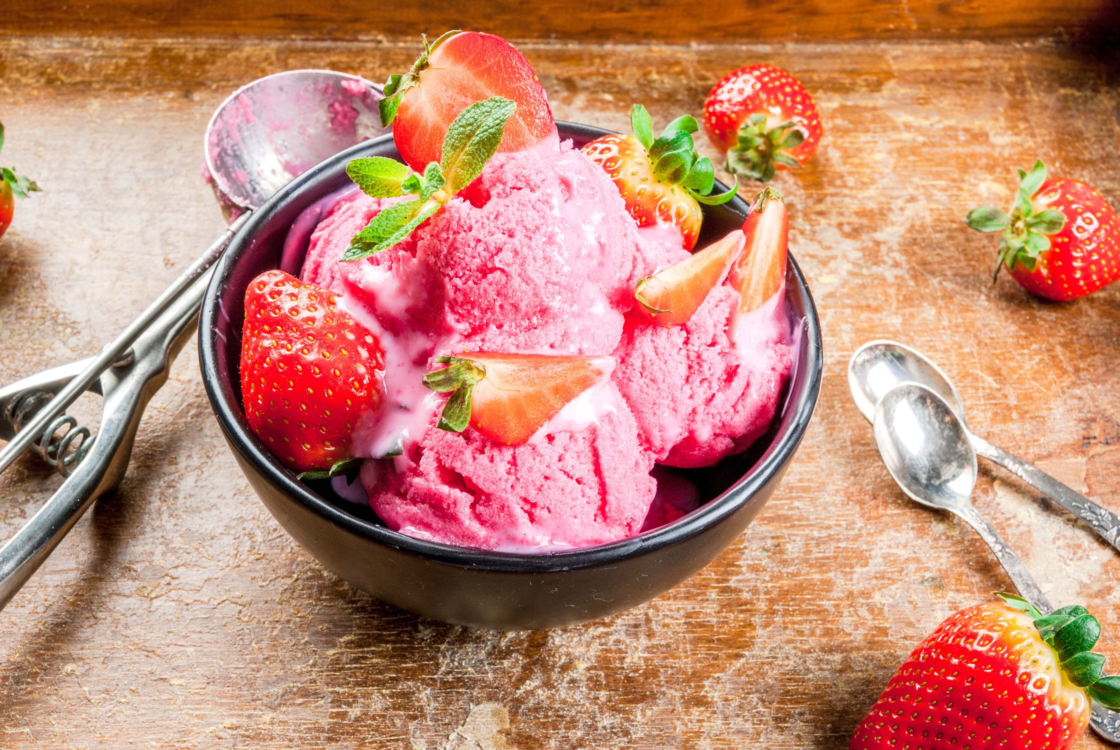Strawberry ice cream steam фото 46