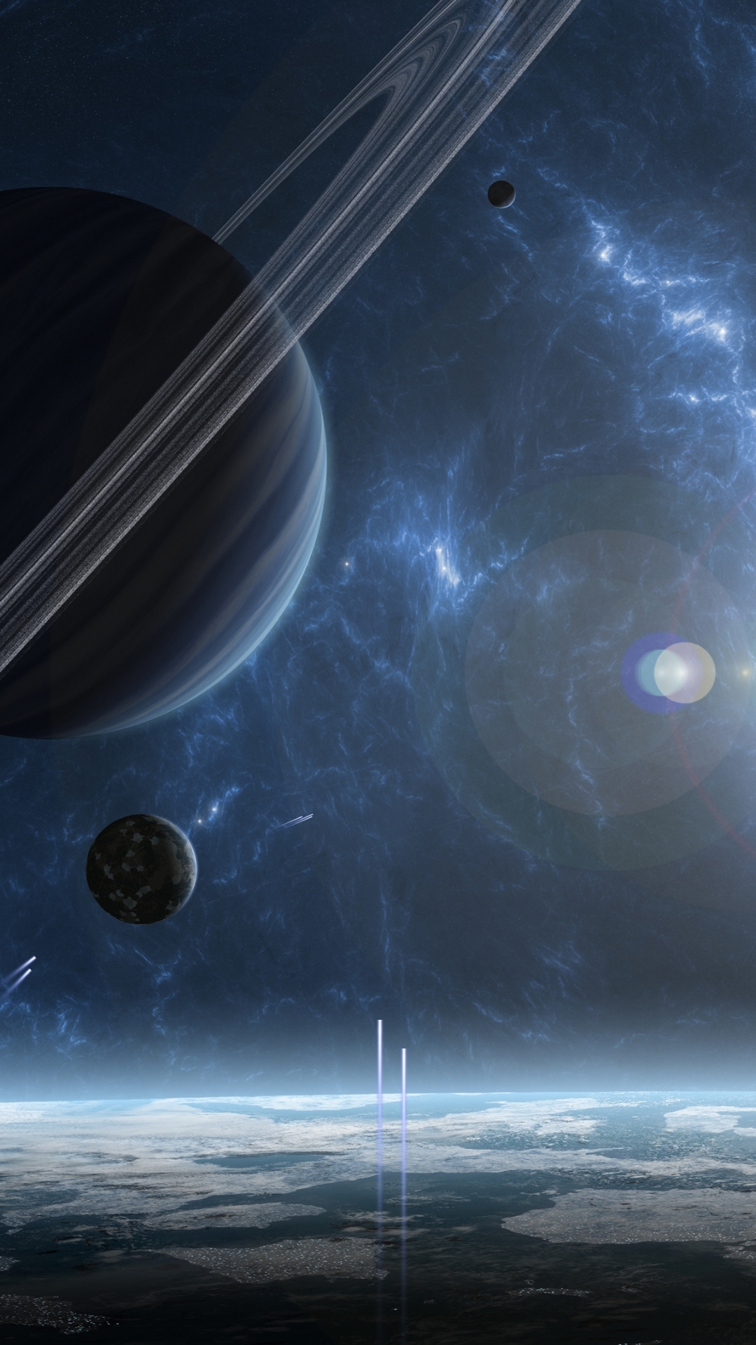 Download mobile wallpaper Space, Planet, Sci Fi, Saturn for free.