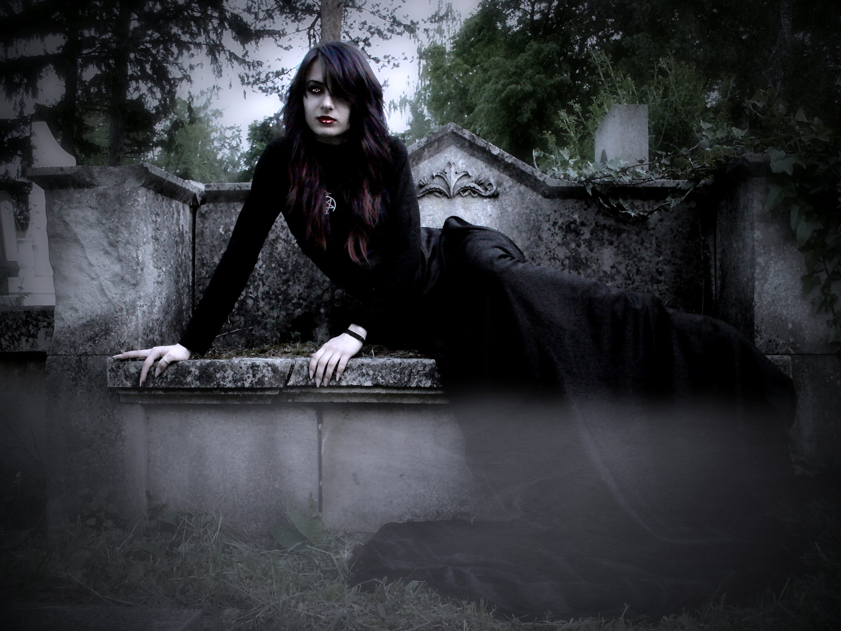 dark gothic vampire wallpaper
