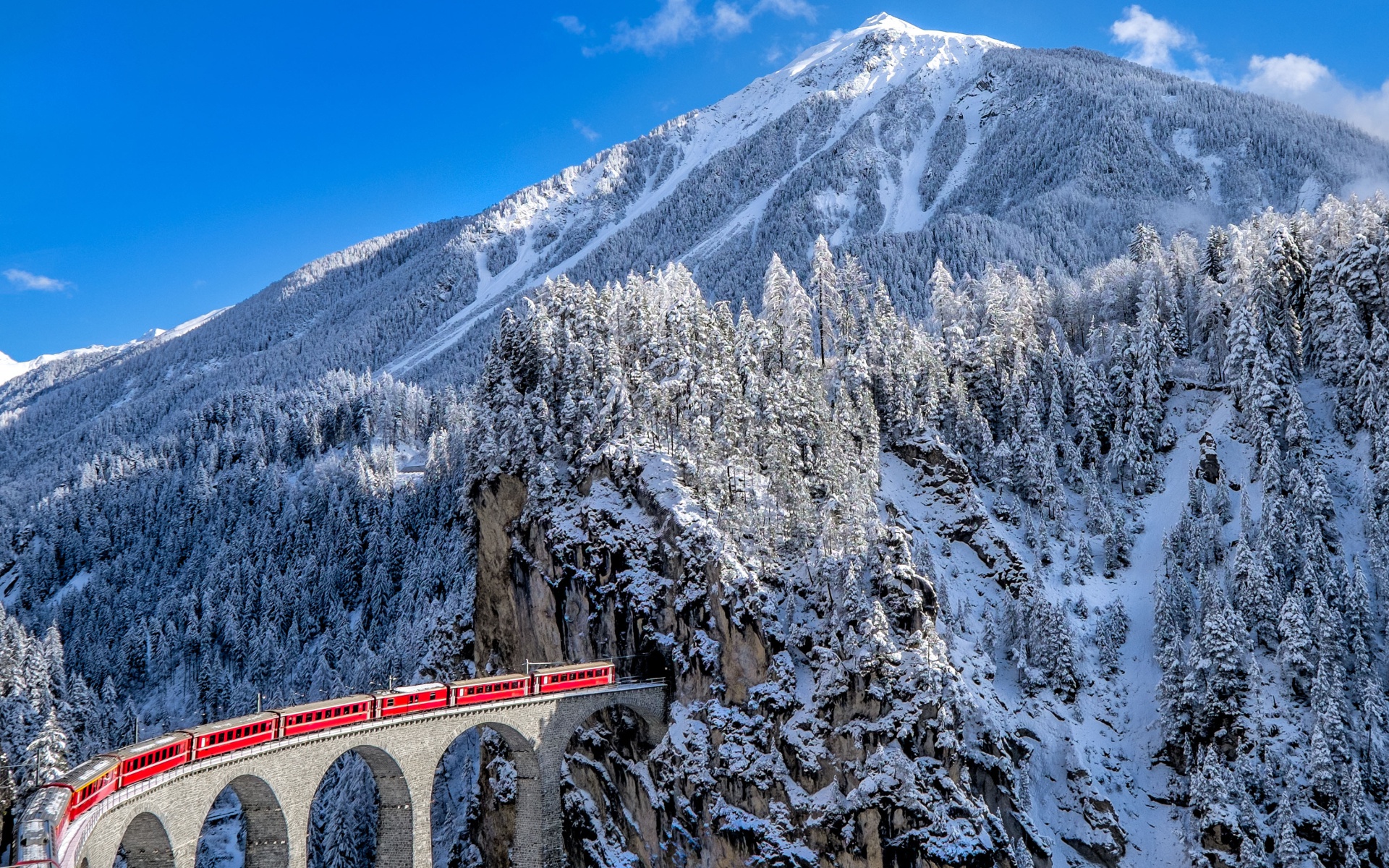 Граубюнден Швейцария железная дорога