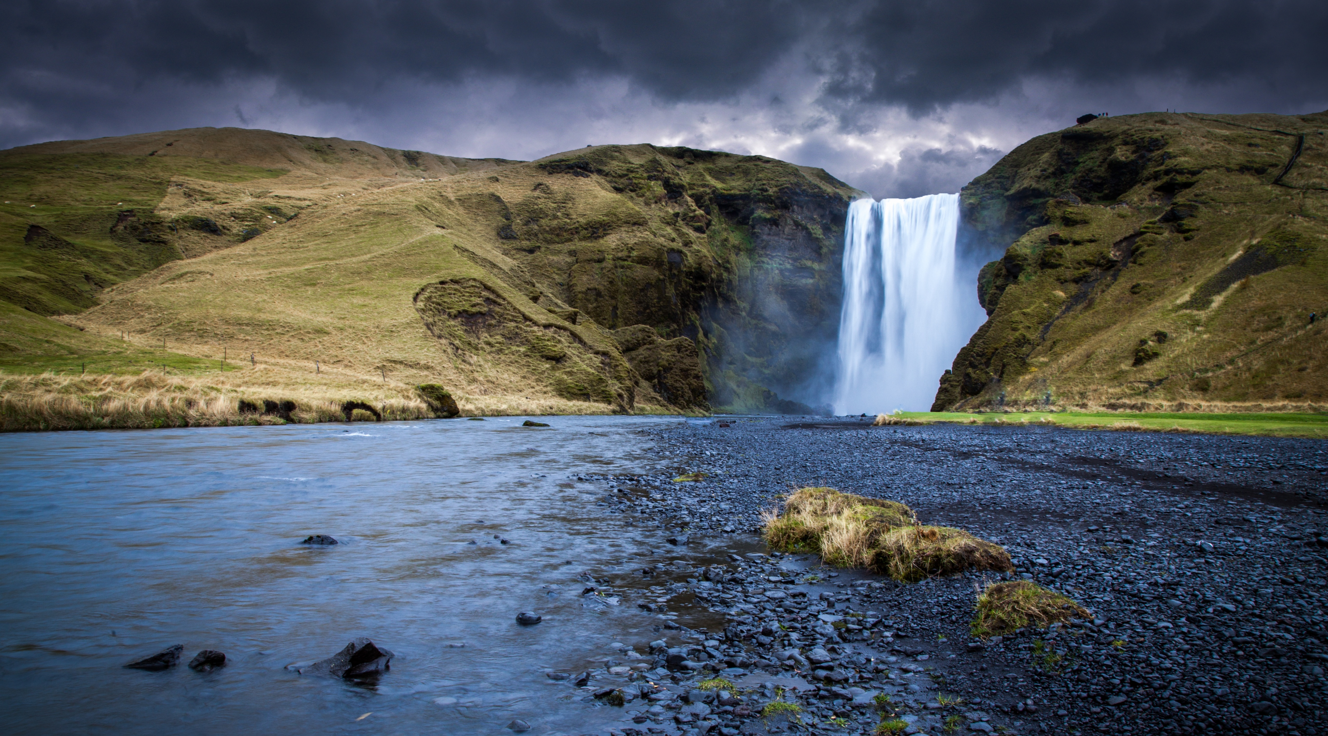 Исландия водопад Скогафосс