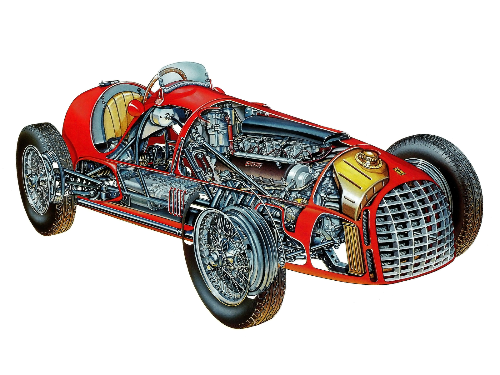 Ferrari 166 Cutaway